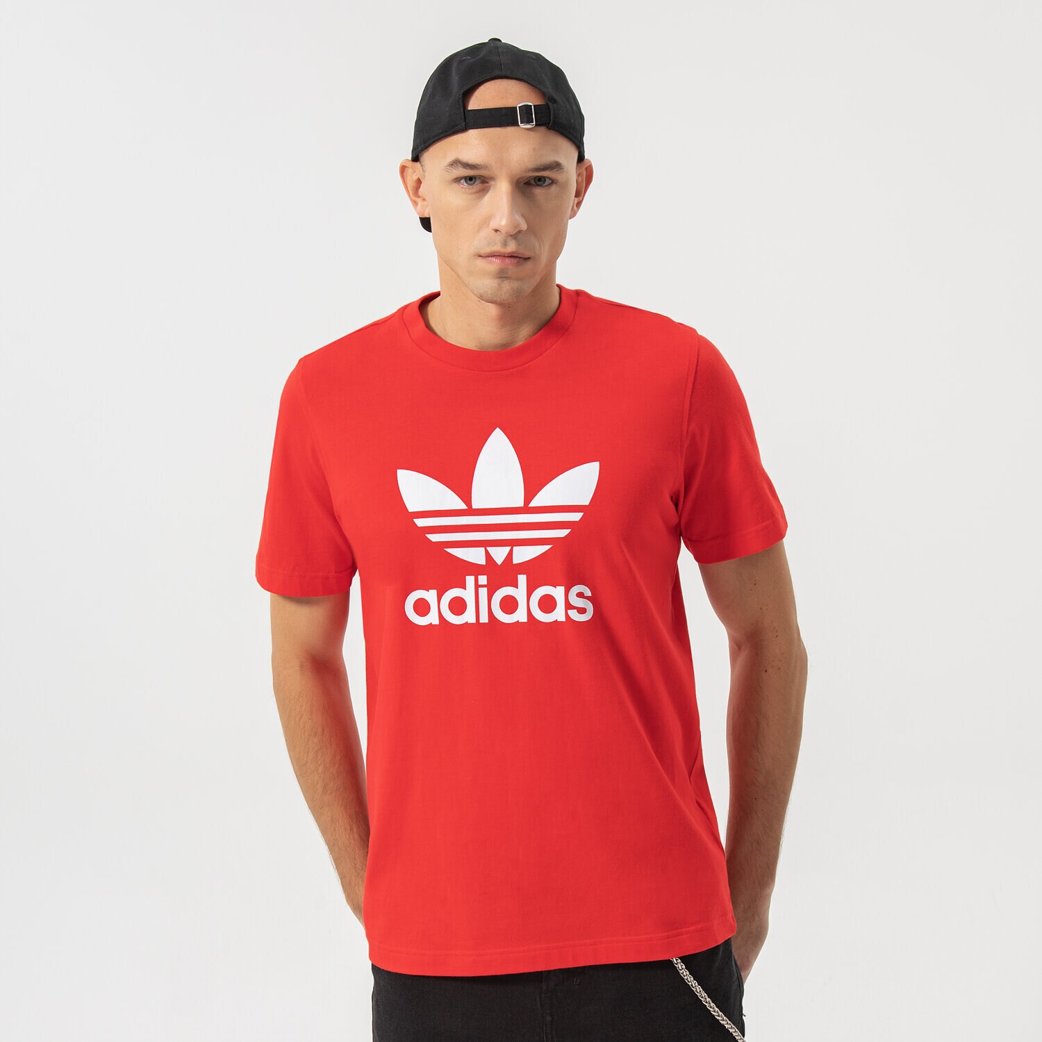 Bărbați tricou ADIDAS TRICOU TREFOIL TRICOU HE9511 Roșu