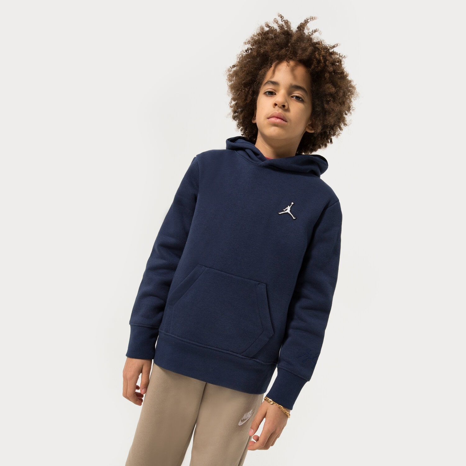 Copii bluză JORDAN BLUZĂ CU GLUGĂ ESSENTIALS PO BOY 95A715-U90 Bleumarin