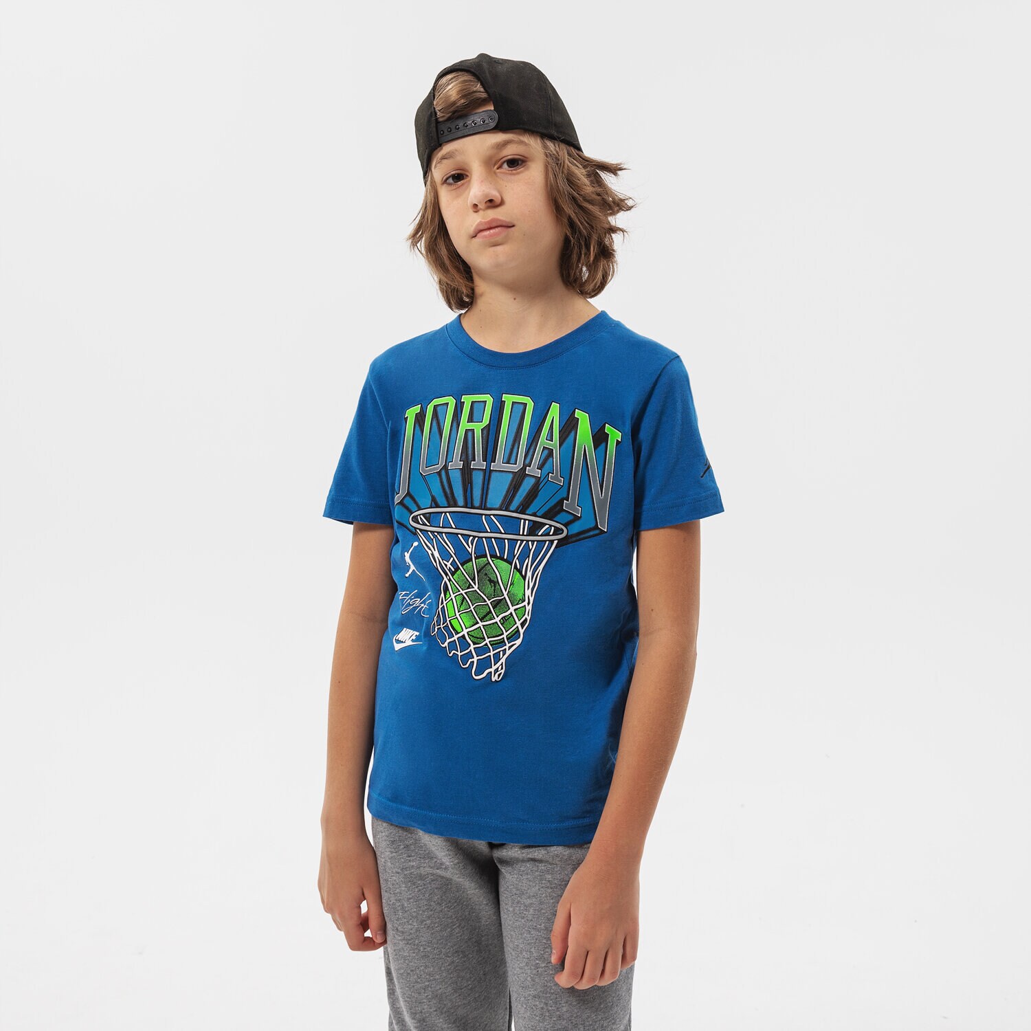 Copii tricou JORDAN TRICOU JORDAN HOOP STYLE SS TEE BOY 95B231-BAJ Albastru