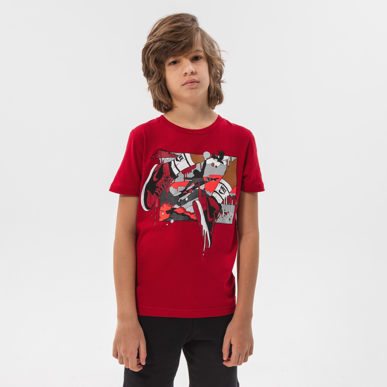 Copii tricou JORDAN TRICOU JDB MJ DNA JUMPMAN BOY 95B091-R78 Roșu