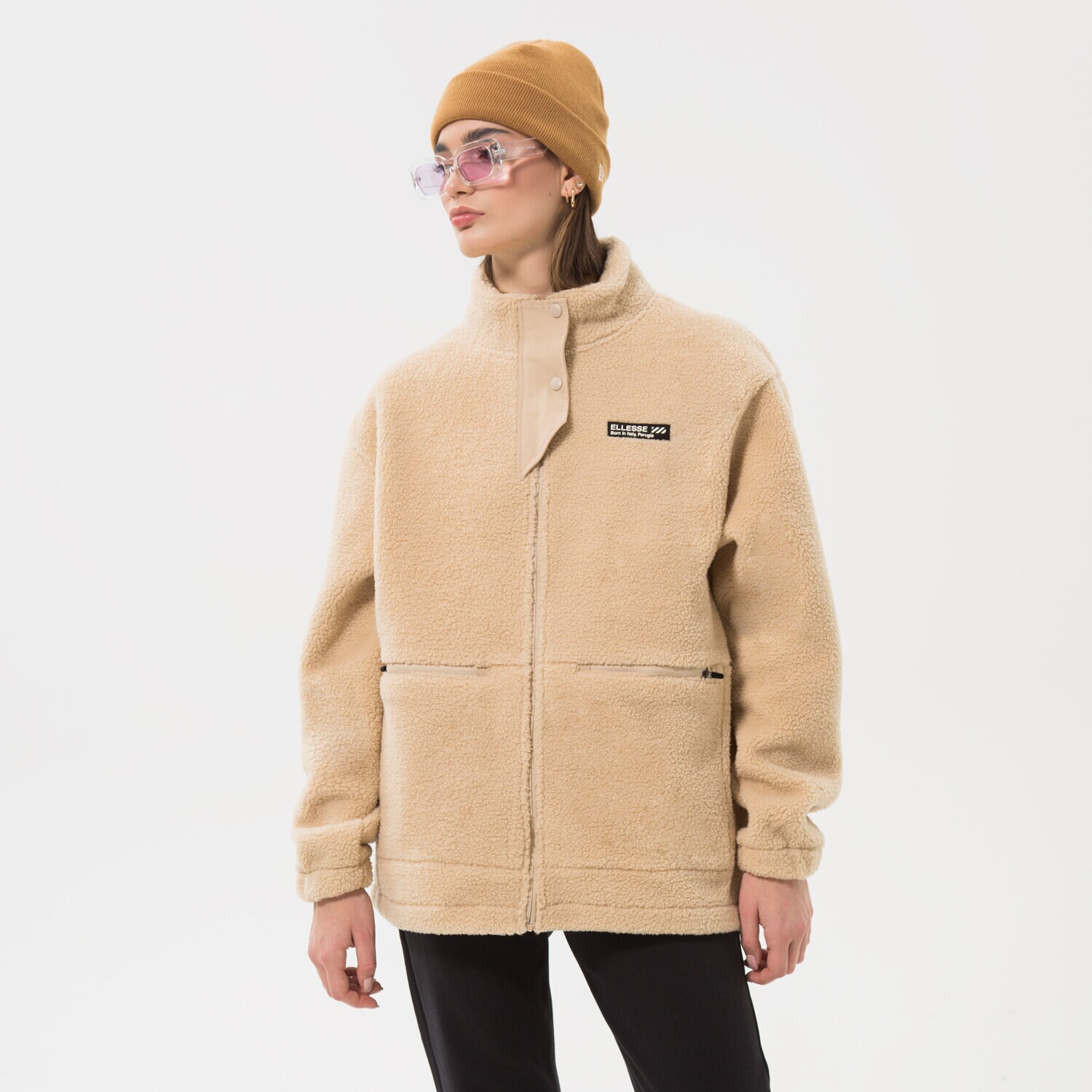Femei bluză ELLESSE POLAR TABURNO FZ JACKET BEIGE SGP15853214 Bej