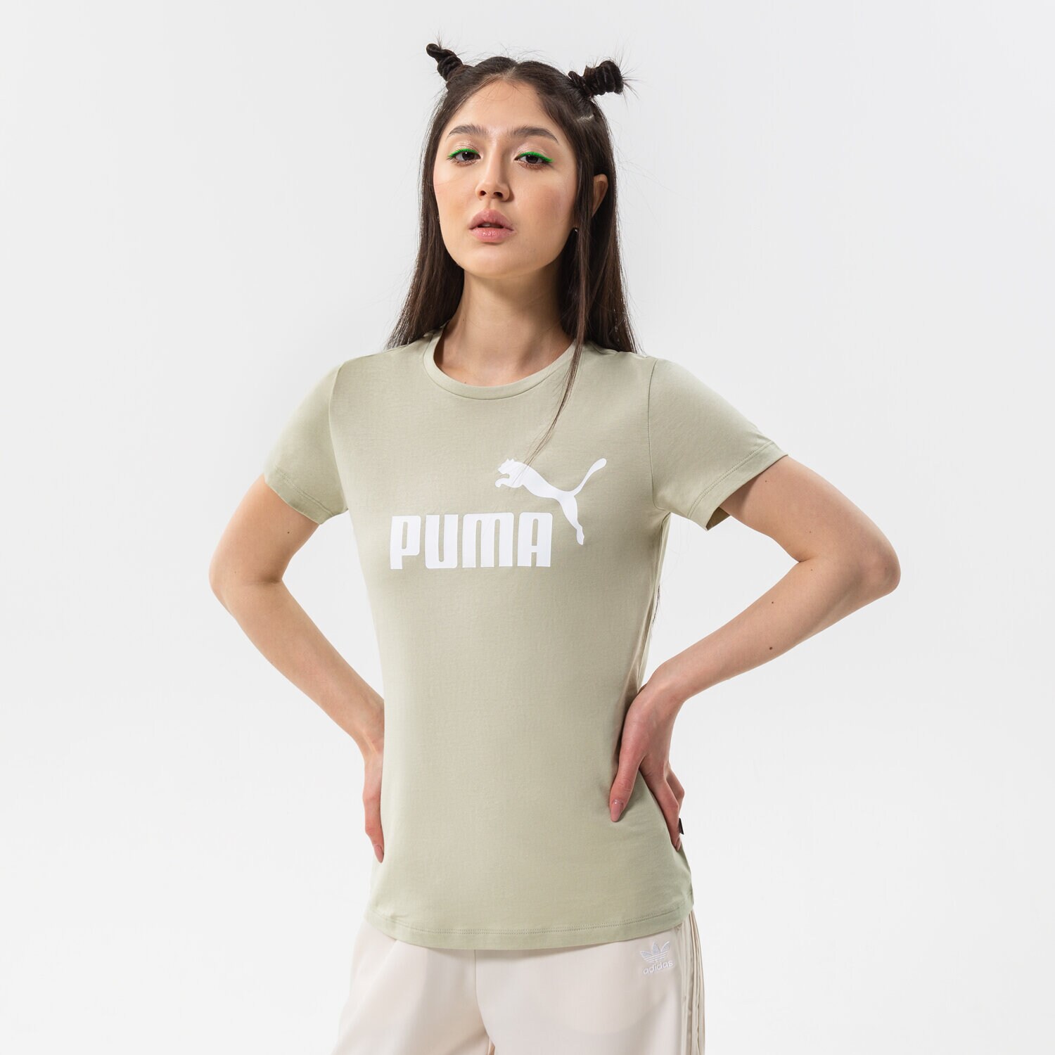 Femei tricou PUMA TRICOU ESS LOGO TEE (S) 586775 85 Verde