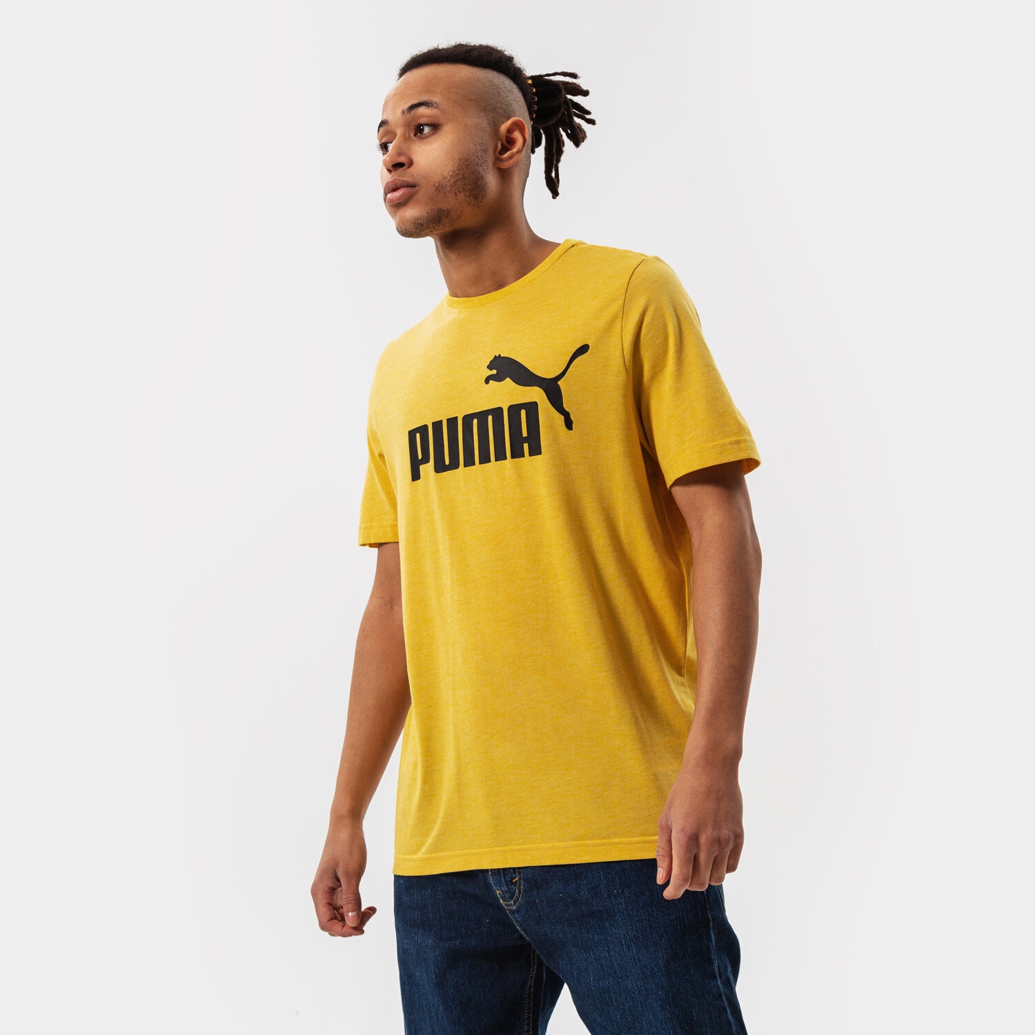 Bărbați tricou PUMA TRICOU ESS HEATHER TEE 58673631 Galben