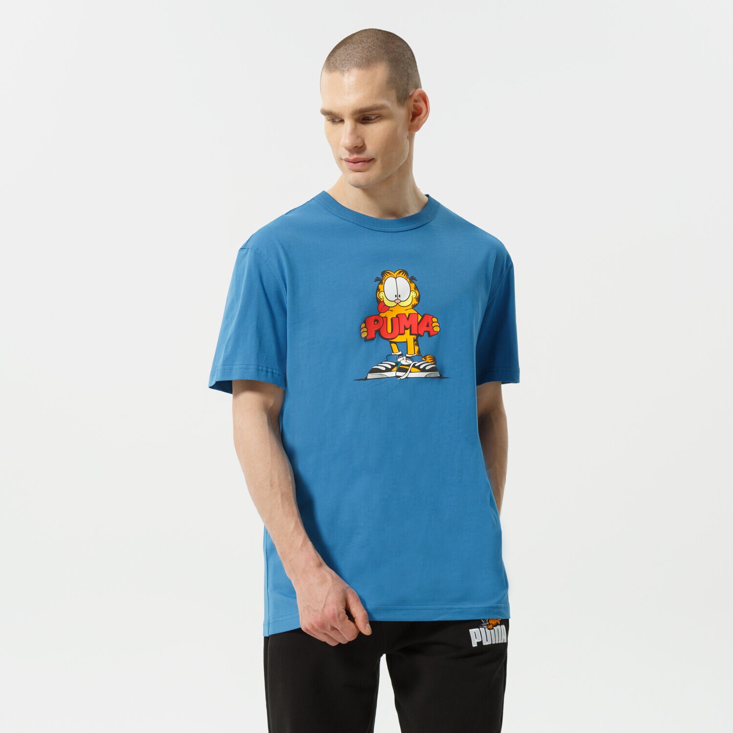 Bărbați tricou PUMA TRICOU PUMA X GARFIELD GRAPHIC TEE 534433 48 Albastru