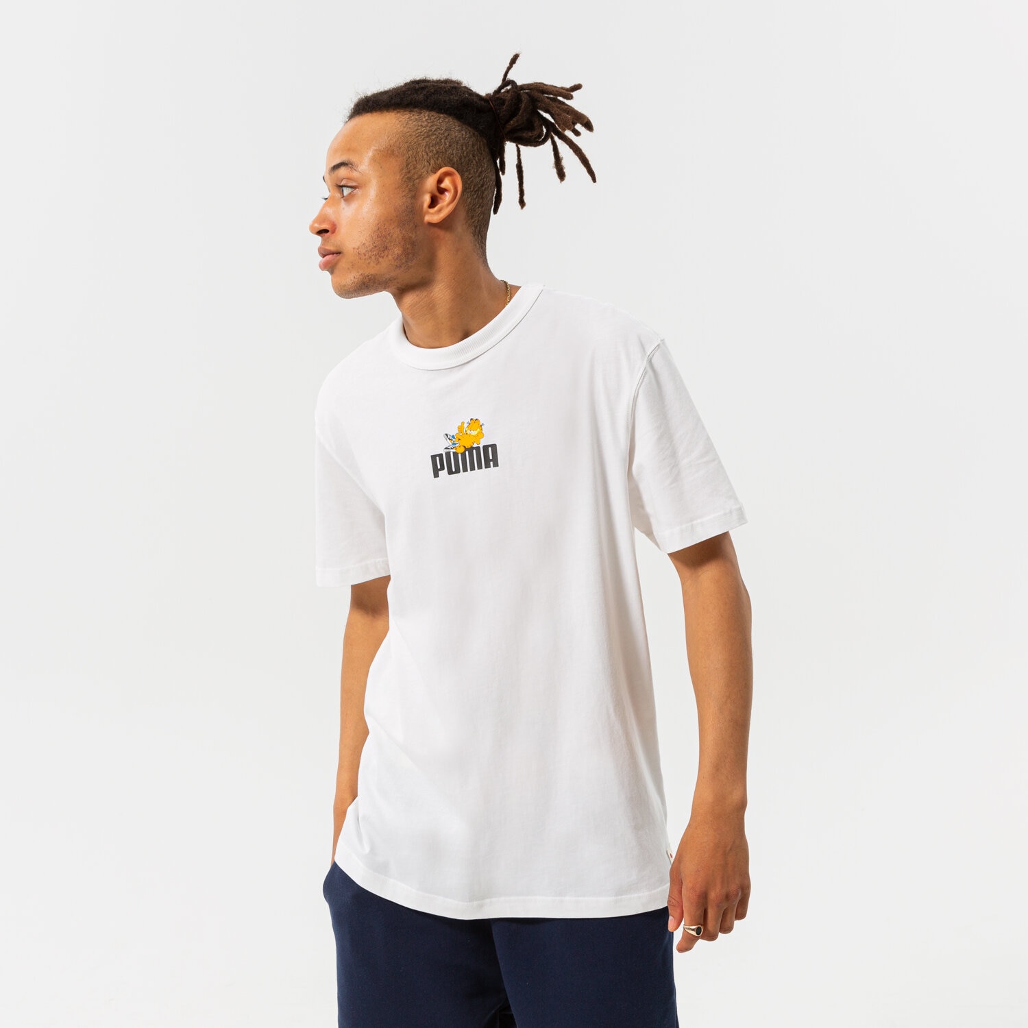 Bărbați tricou PUMA TRICOU PUMA X GARFIELD GRAPHIC TEE 534433 02 Alb