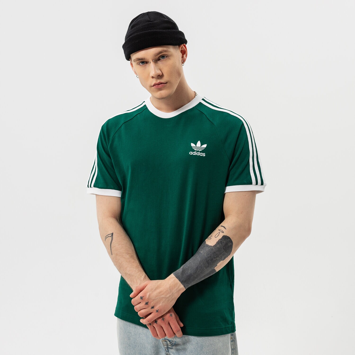 Bărbați tricou ADIDAS TRICOU 3-STRIPES TEE HE9546 Verde