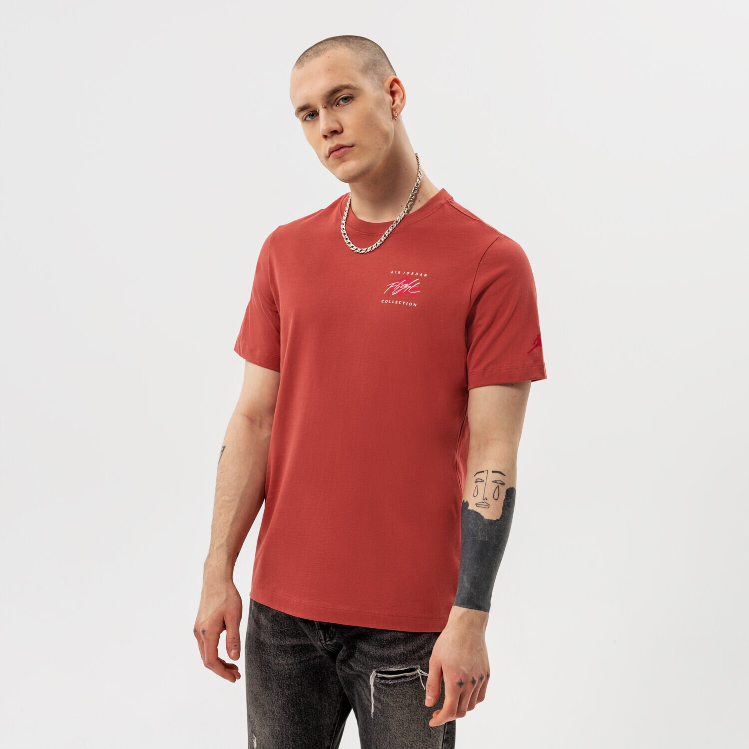 Bărbați tricou JORDAN TRICOU M J FLT ESS JDN AIR GFX CREW DH8968-691 Bordo
