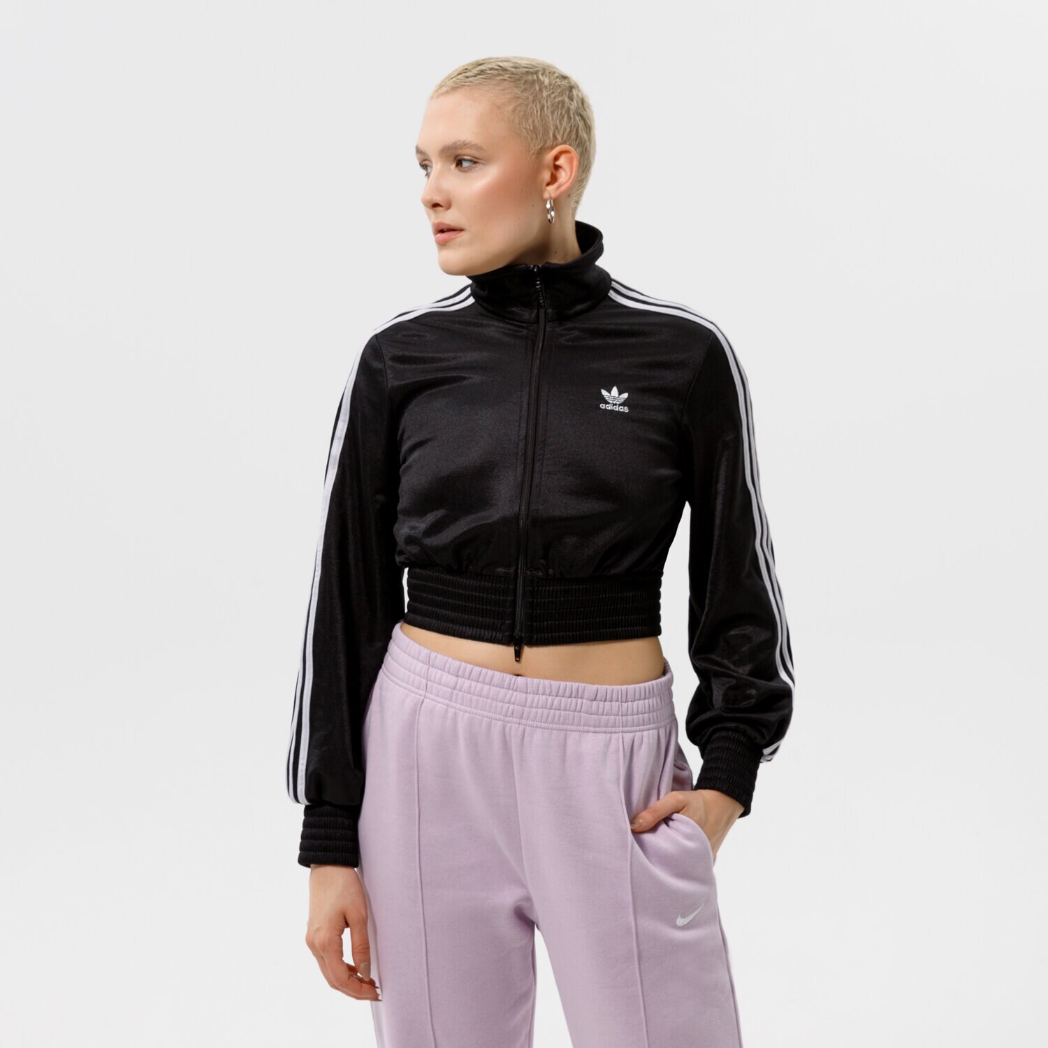 Femei bluză ADIDAS BLUZĂ TRACK TOP HF7535 Negru