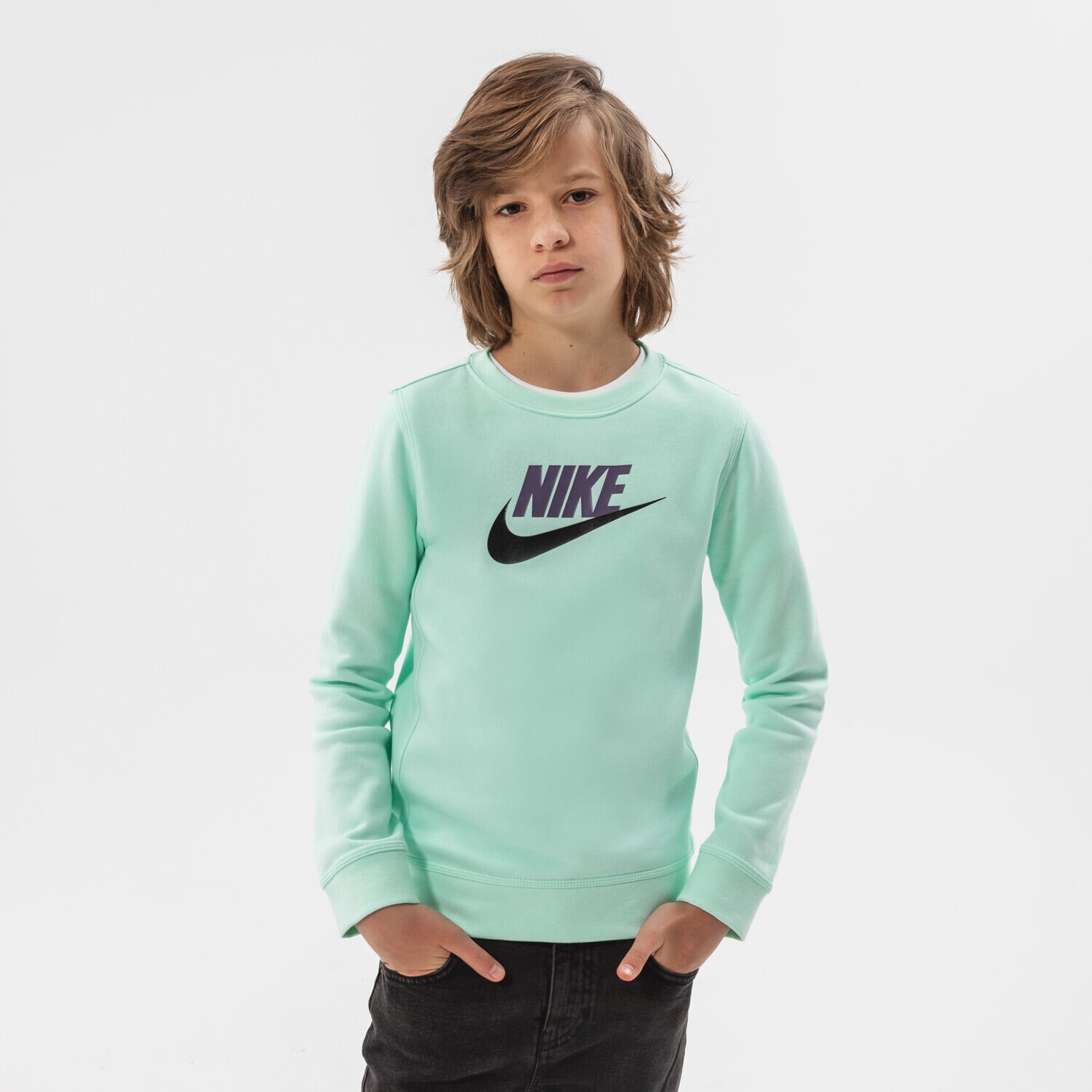 Copii bluză NIKE BLUZĂ NIKE SPORTSWEAR CLUB FLEECE BOY CV9297-379 Verde