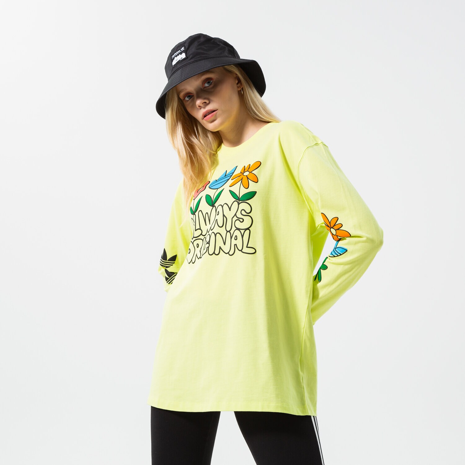 Femei tricou ADIDAS TRICOU GRAPHIC LS HC5428 Galben