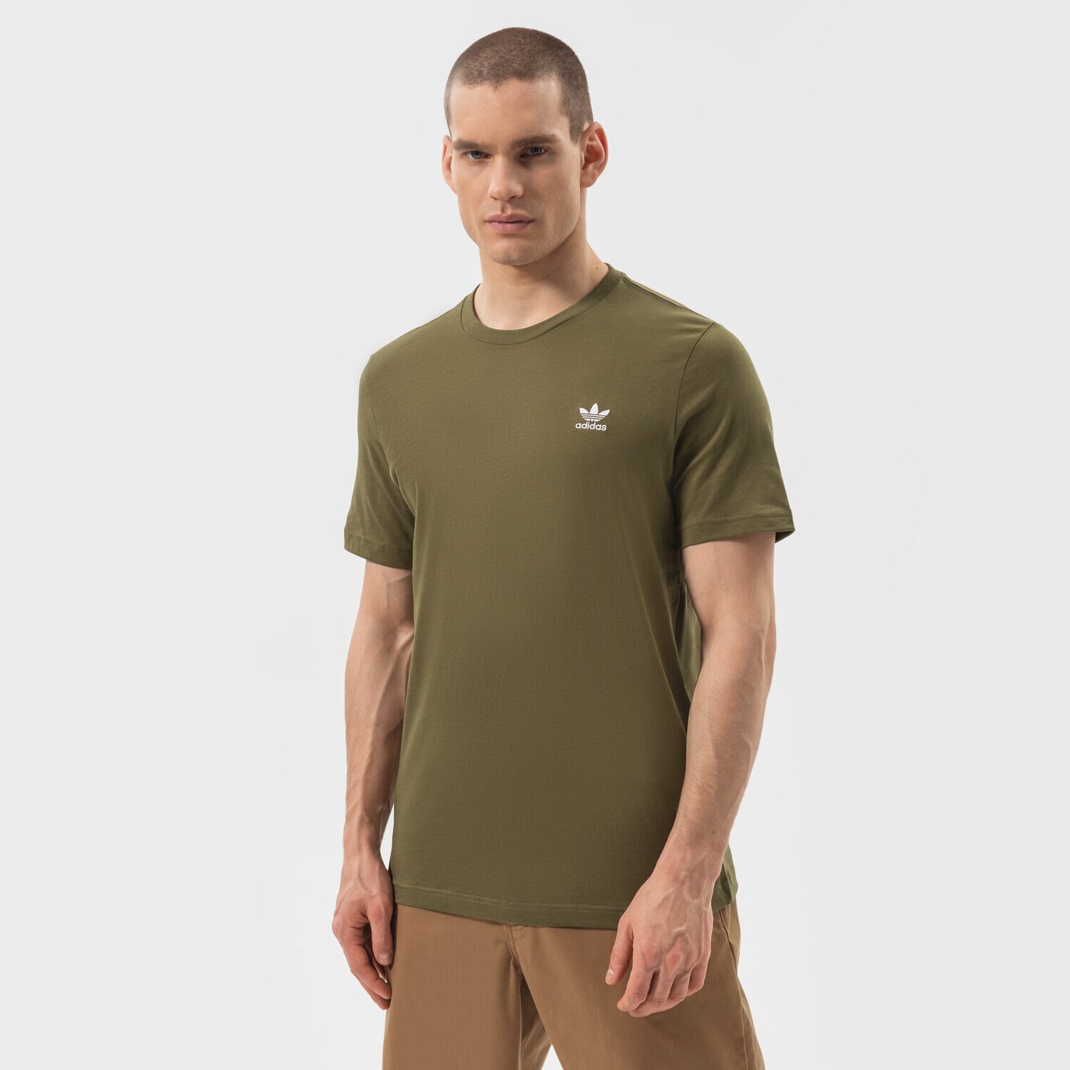 Bărbați tricou ADIDAS TRICOU ESSENTIAL TEE H65673 Kaki