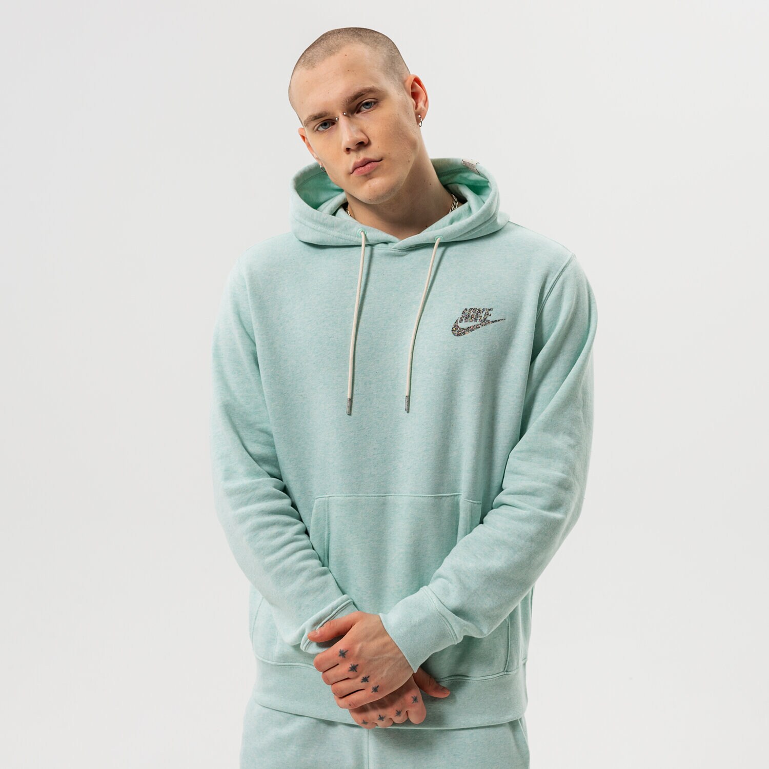 Bărbați bluză NIKE BLUZĂ CU GLUGĂ NSW REVIVAL FLC PO HOODIE C DM5624-379 Verde