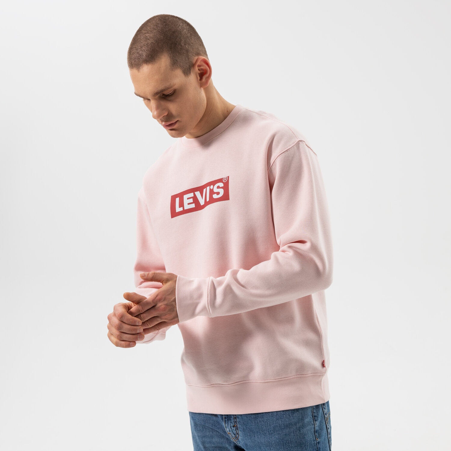 Bărbați bluză LEVI'S BLUZĂ T3 RELAXED GRAPHIC CREW 39134-0028 Roz
