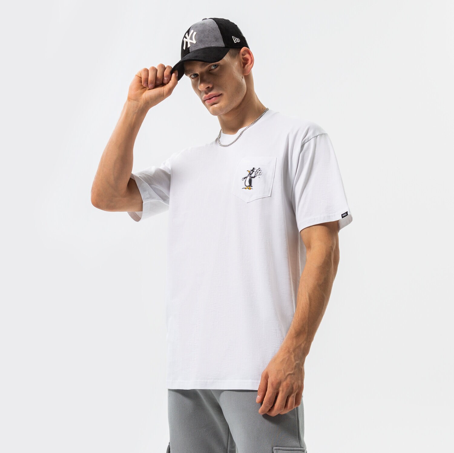 Bărbați tricou VANS TRICOU CHECKERBOARD RESEARCH TEE VN0A7S6QWHT1 Alb