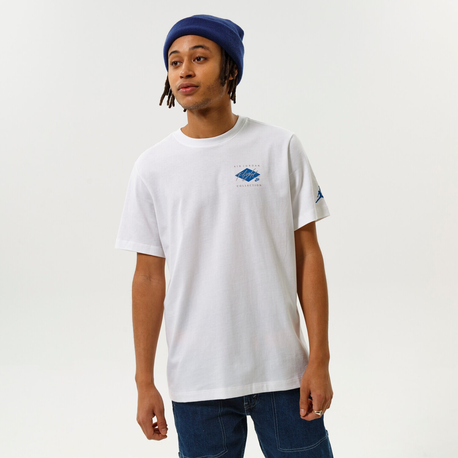 Bărbați tricou JORDAN TRICOU M J FLT ESS JDN AIR GFX CREW DH8968-100 Alb