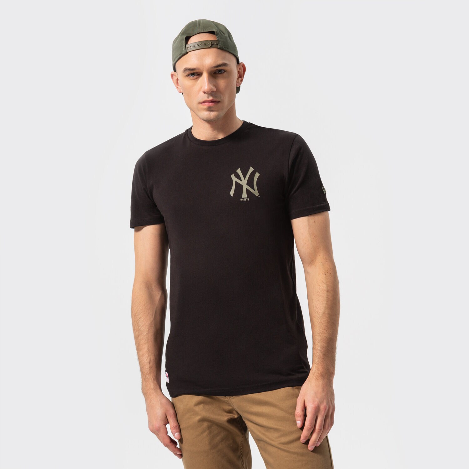 Bărbați tricou NEW ERA TRICOU MLB LC TEAM LOGO NYY BLK NEW YORK YANKEES BLK 12893146 Negru