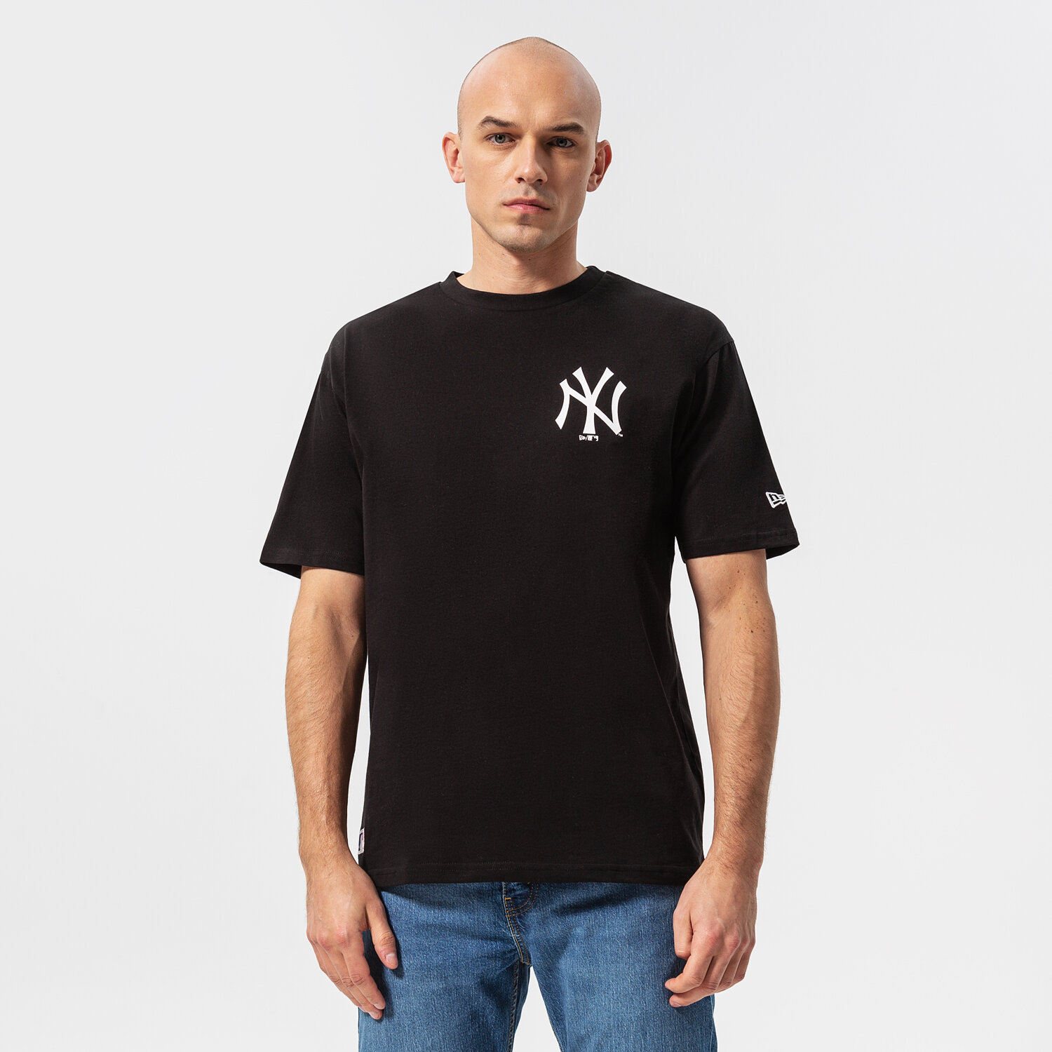 Bărbați tricou NEW ERA TRICOU MLB ESSS LC OS NYY NEW YORK YANKEES 12195450 Negru