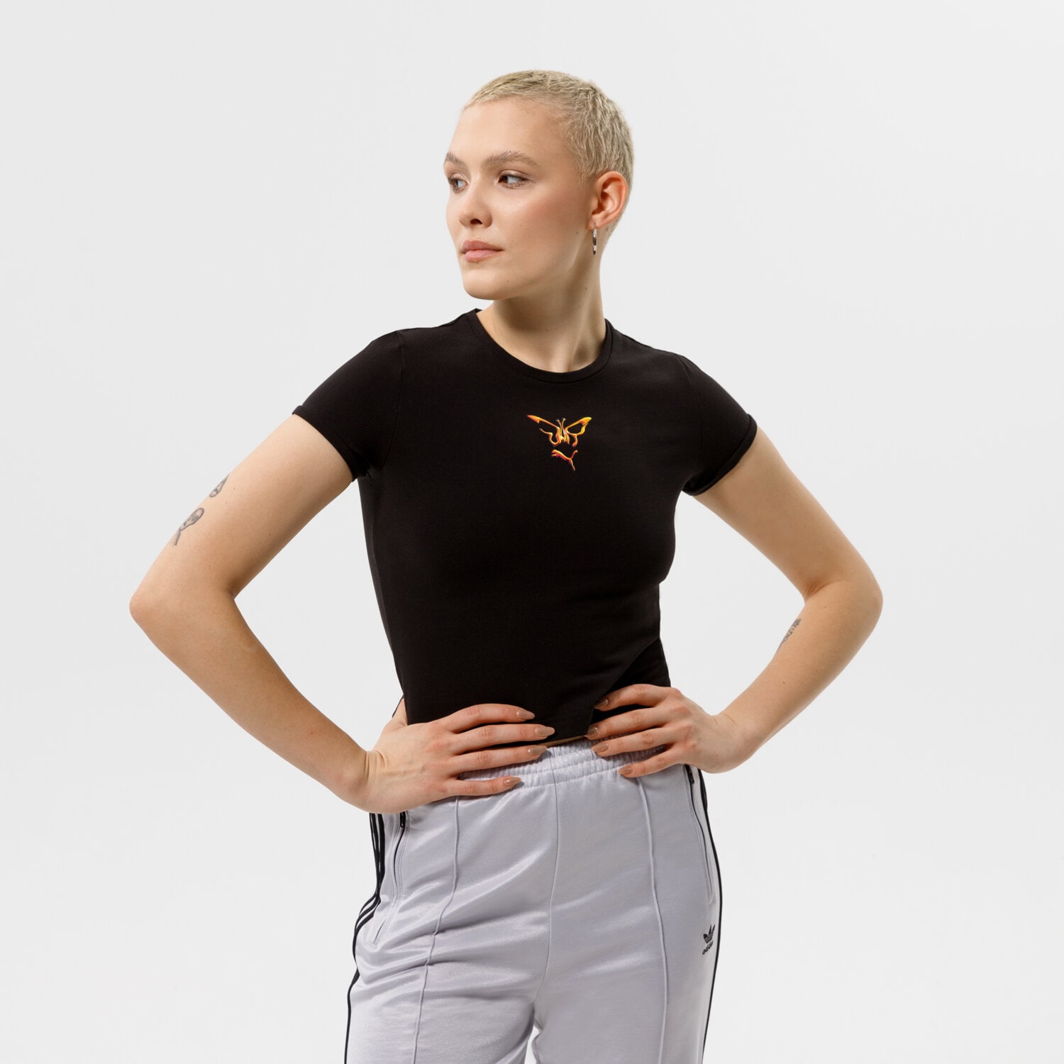 Femei tricou PUMA TRICOU PUMA X DUA LIPA SLIM TEE 534737 01 Negru