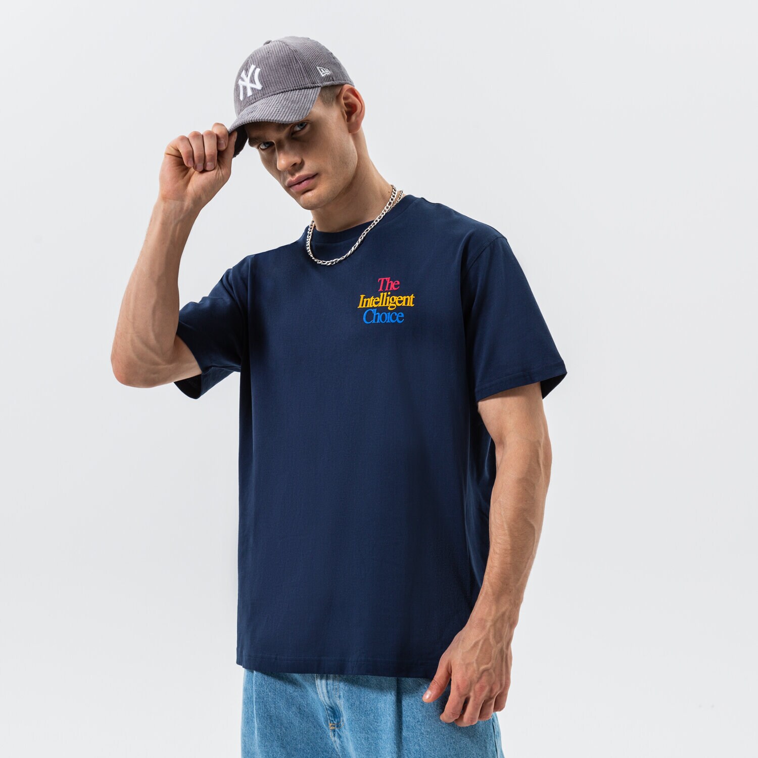 Bărbați tricou NEW BALANCE TRICOU ATHLETICS INTELLIGENT CHOICE MT23502NGO Bleumarin