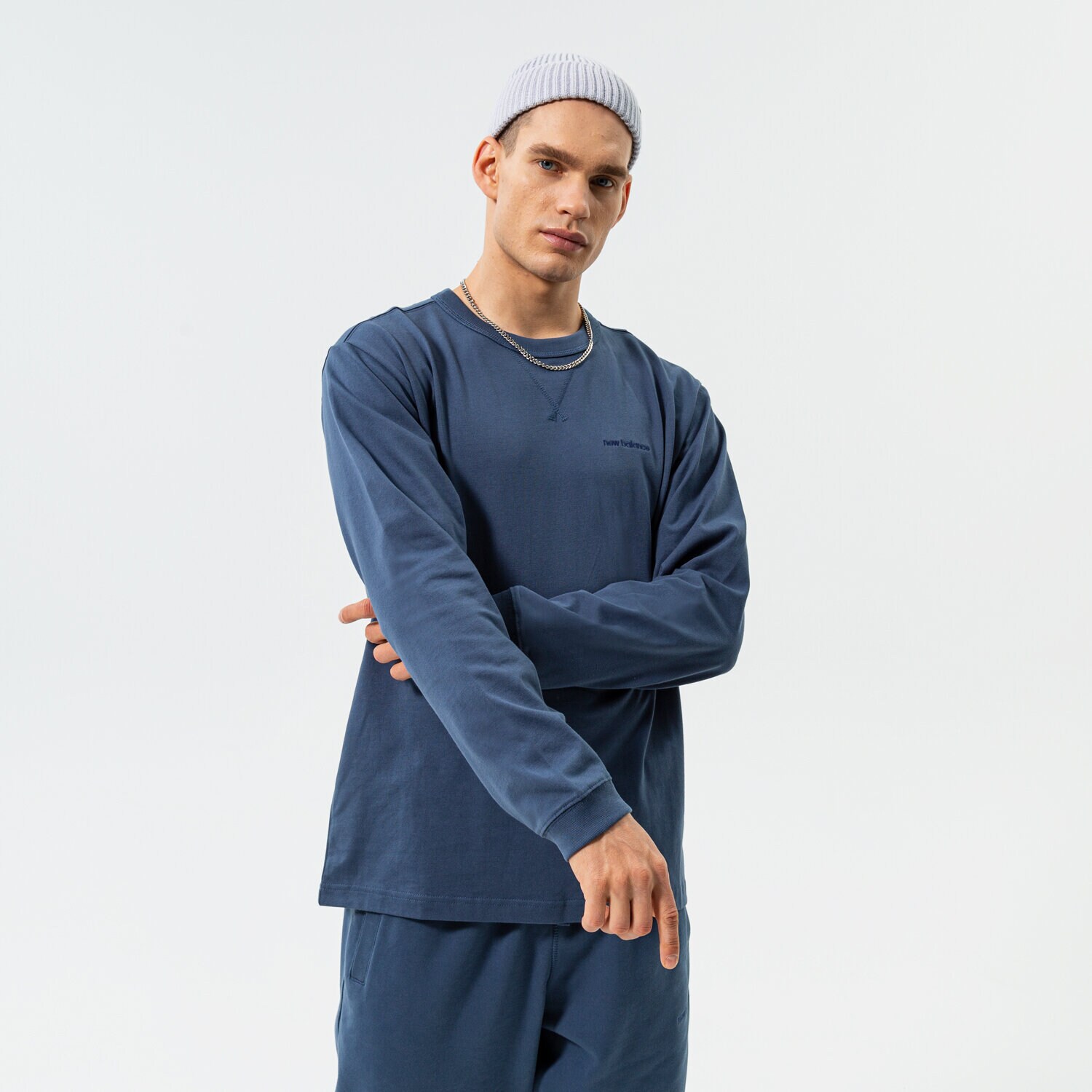 Bărbați tricou NEW BALANCE TRICOU NB ATHLETICS NATURE STATE MT23566VTI Bleumarin