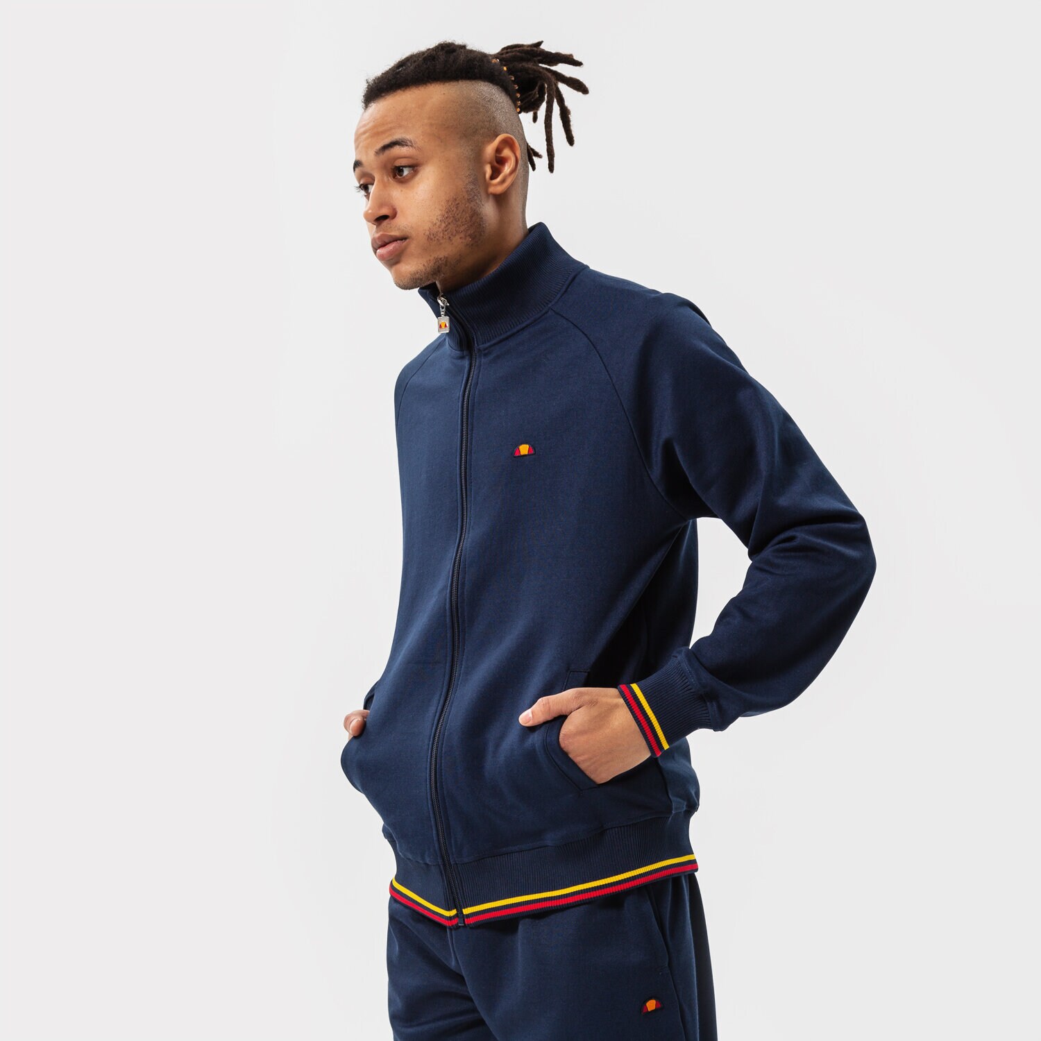 Bărbați bluză ELLESSE BLUZĂ HAYA TRACK TOP NAVY SHM14552429 Bleumarin