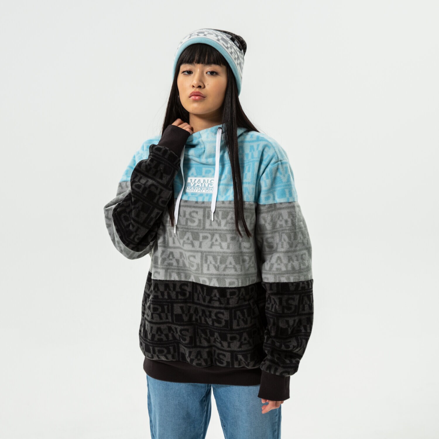 Femei bluză VANS POLAR WM VANS X NAPAPIJRI FLEECE VN0A53WWBLK1 Negru