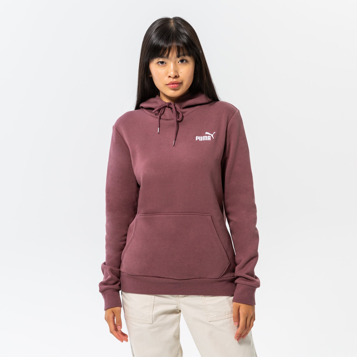 Femei bluză PUMA BLUZĂ CU GLUGĂ ESS+ EMBROIDERY HOODIE FL 670004 75 Bordo
