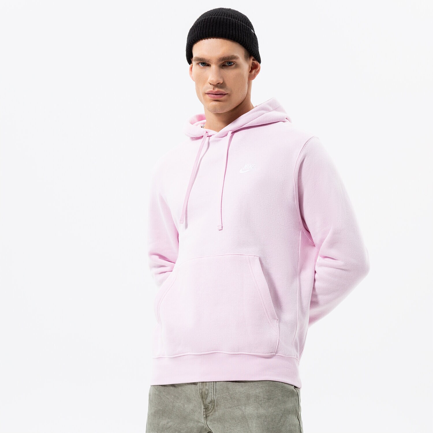 Bărbați bluză NIKE BLUZĂ CU GLUGĂ NIKE SPORTSWEAR CLUB FLEECE BV2654-663 Roz
