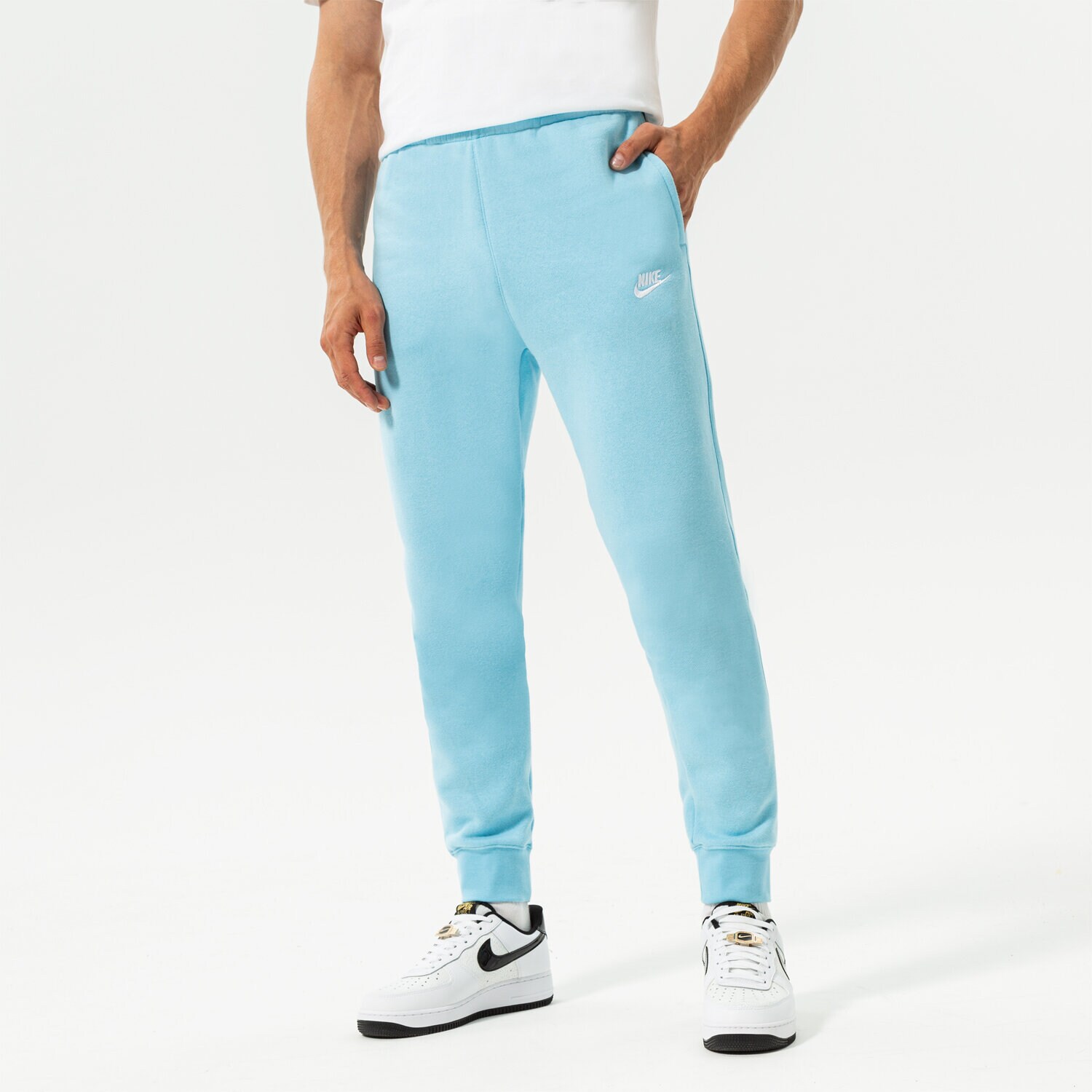 Bărbați pantaloni NIKE PANTALONI  NIKE SPORTSWEAR CLUB FLEECE BV2671-499 Albastru