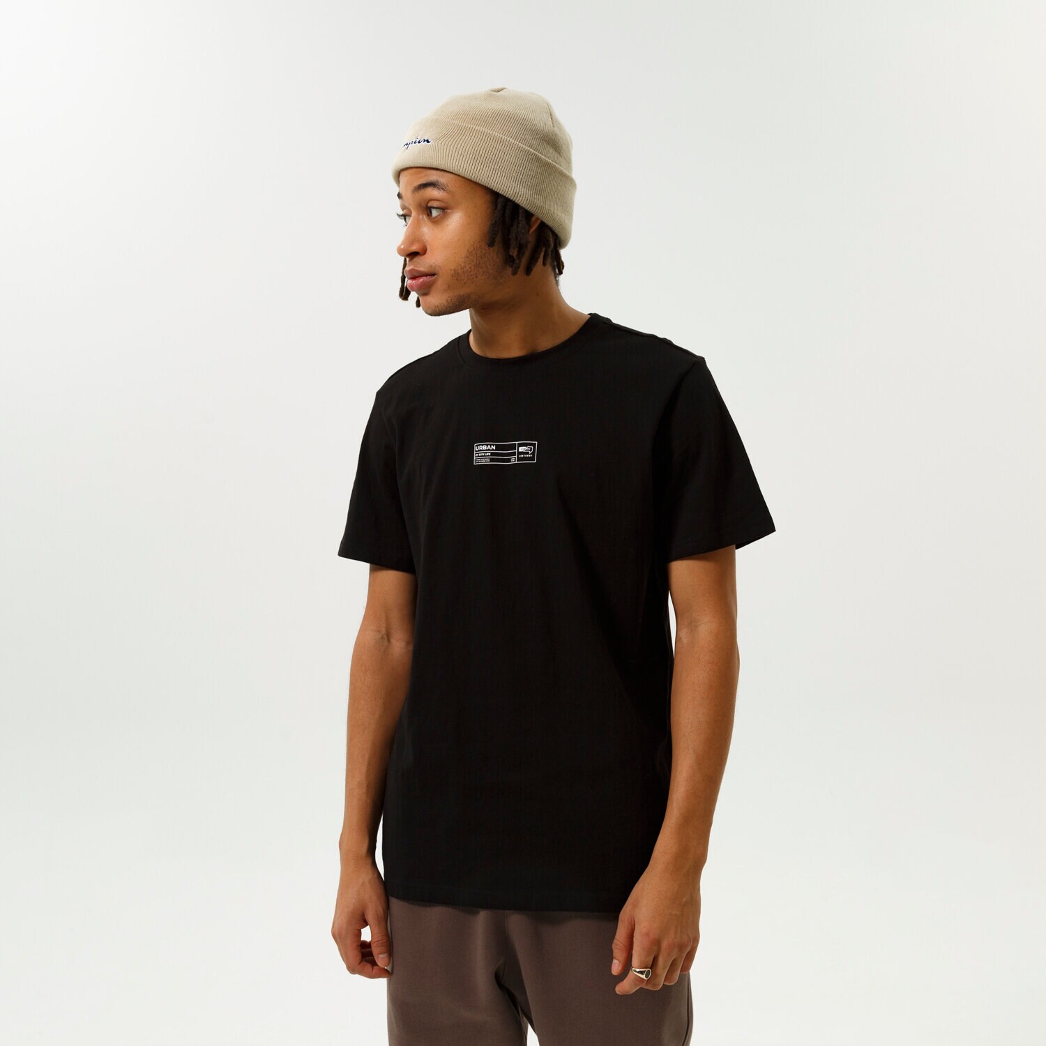 Bărbați tricou CONFRONT TRICOU BOX LOFO TEE BLACK CF321TSM76002 Negru