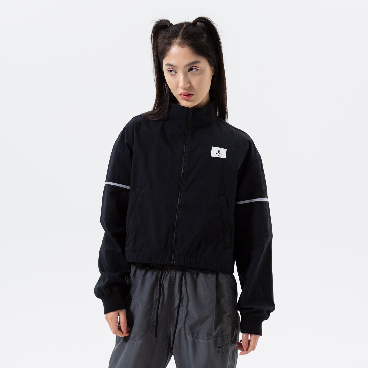 Femei jachetă JORDAN JACHETĂ W J FLIGHT WVN JACKET DQ4625-010 Negru