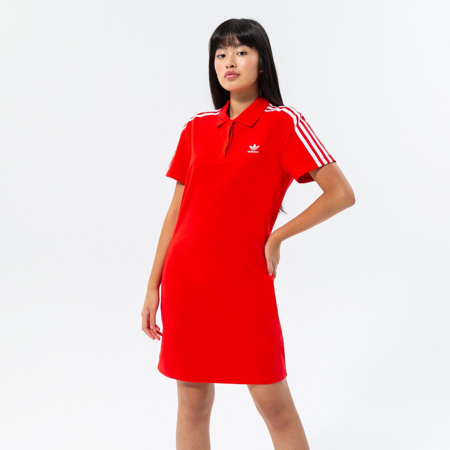 Femei rochii și fuste ADIDAS ROCHIE TEE TRENINGS HM2163 Roșu