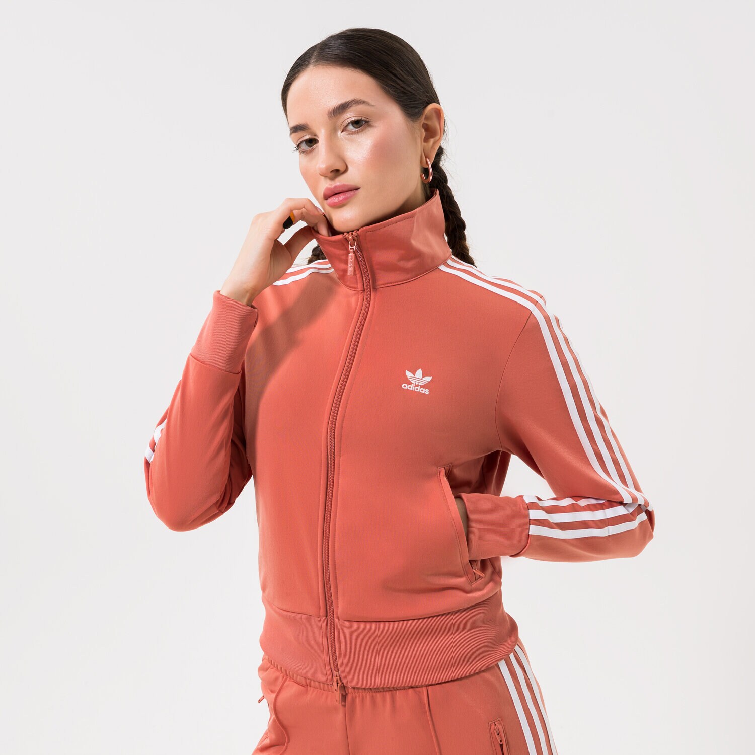 Femei bluză ADIDAS BLUZĂ FIREBIRD TT PB HN5899 Maro