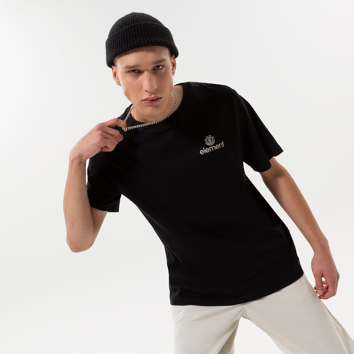 Bărbați tricou ELEMENT TRICOU PEAKS F1SSL3-3732 Negru