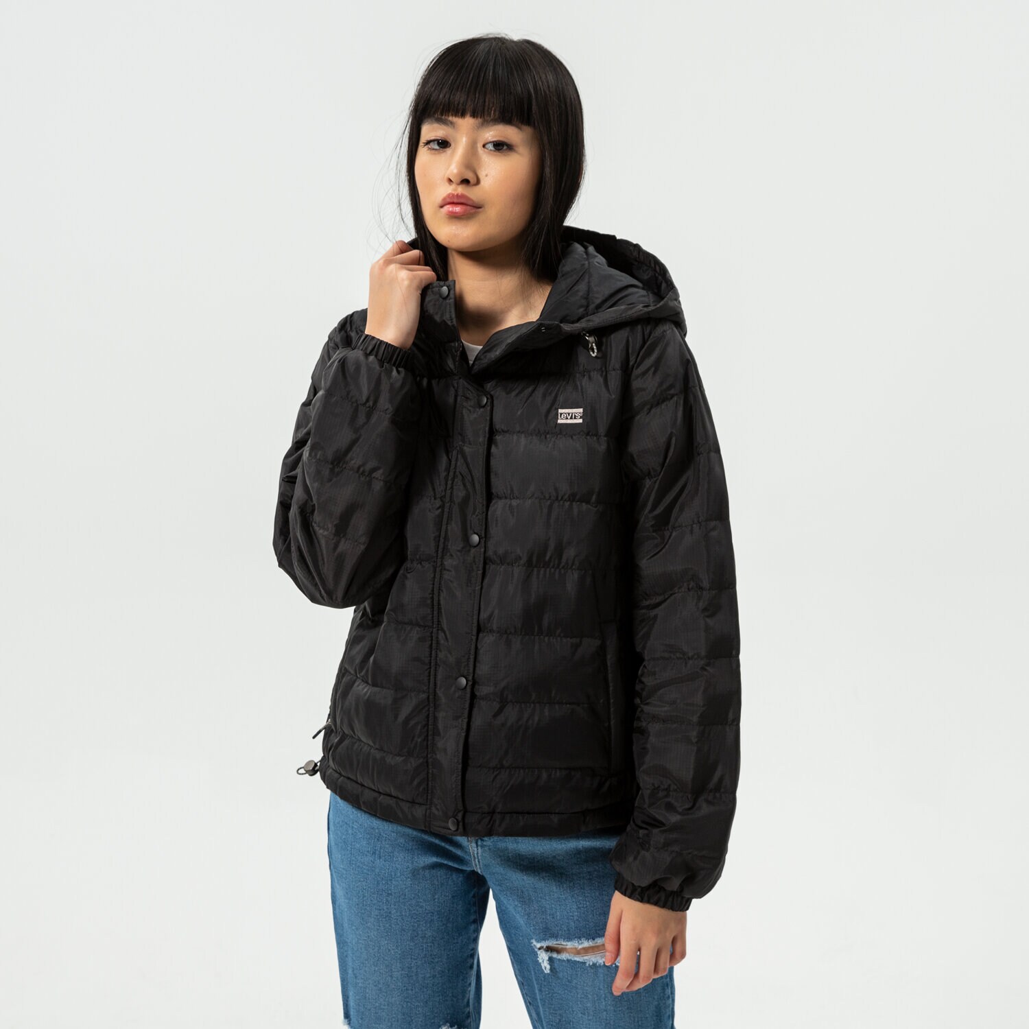 Femei jachetă LEVI'S JACHETĂ EDIE PACKABLE JACKET A0675-0000 Negru