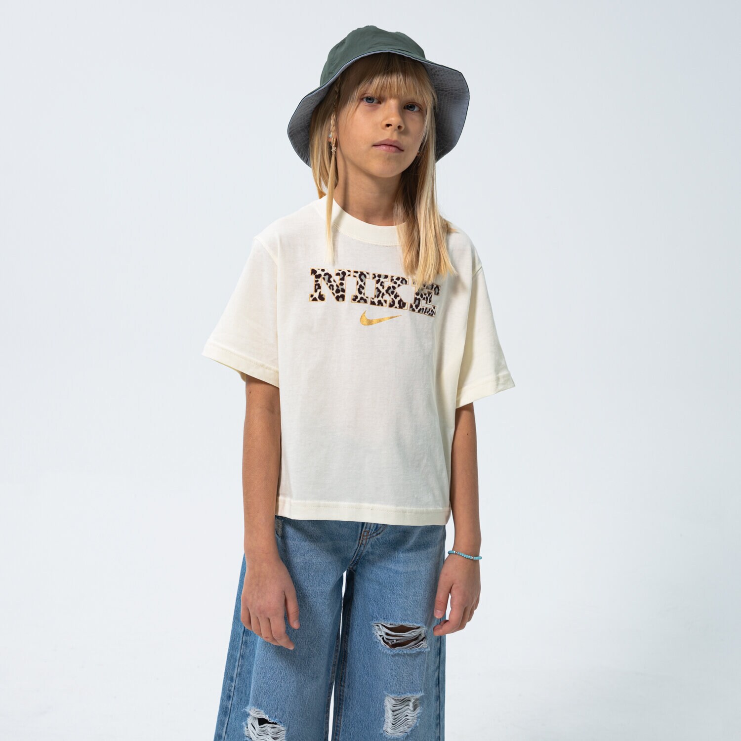 Copii tricou NIKE TRICOU G NSW TEE BOXY GIRL DM3489-113 Alb