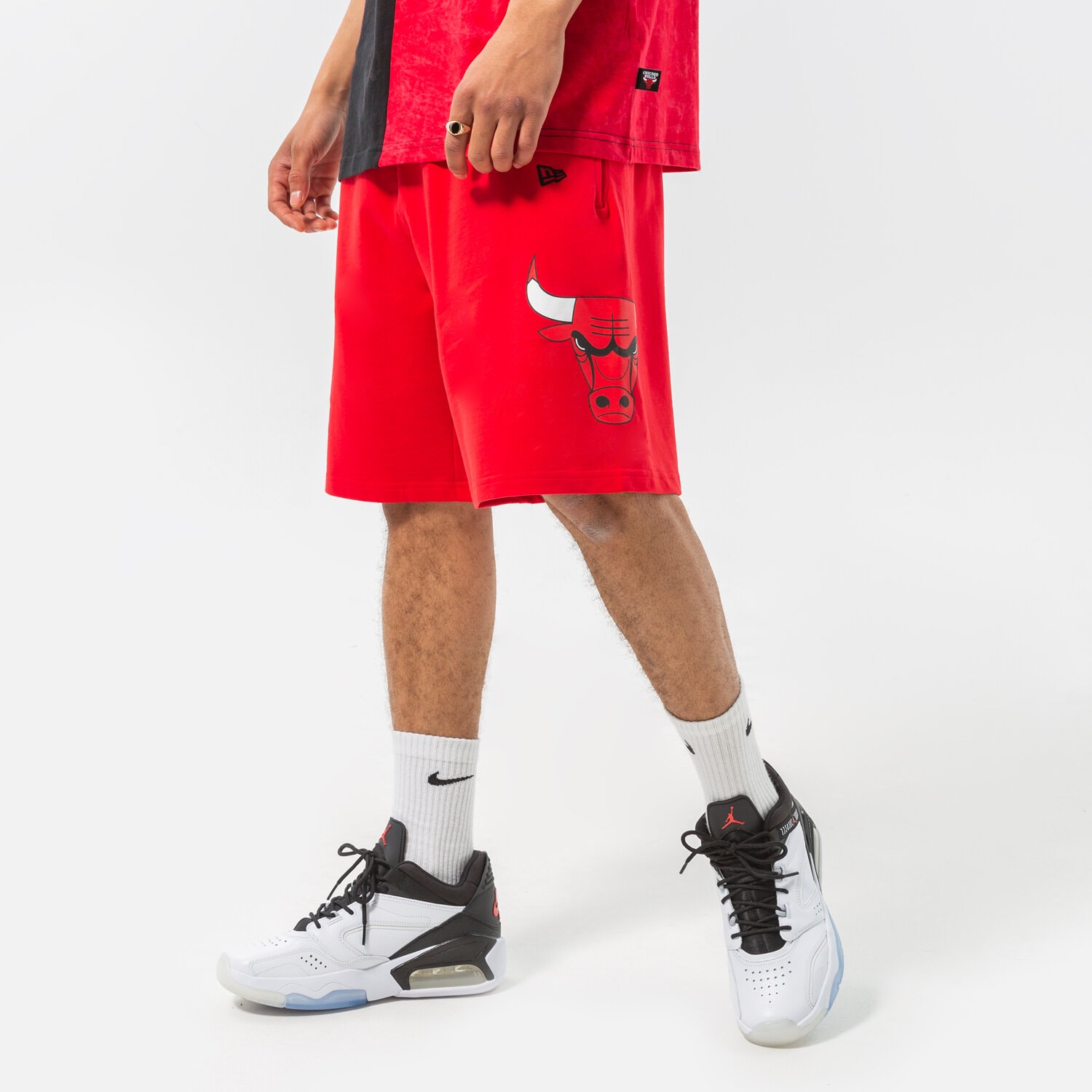 Femei pantaloni scurți NEW ERA PANTALONI SCURȚI WASHED LOGO BULLS CHICAGO BULLS FDR 13083852 Roșu