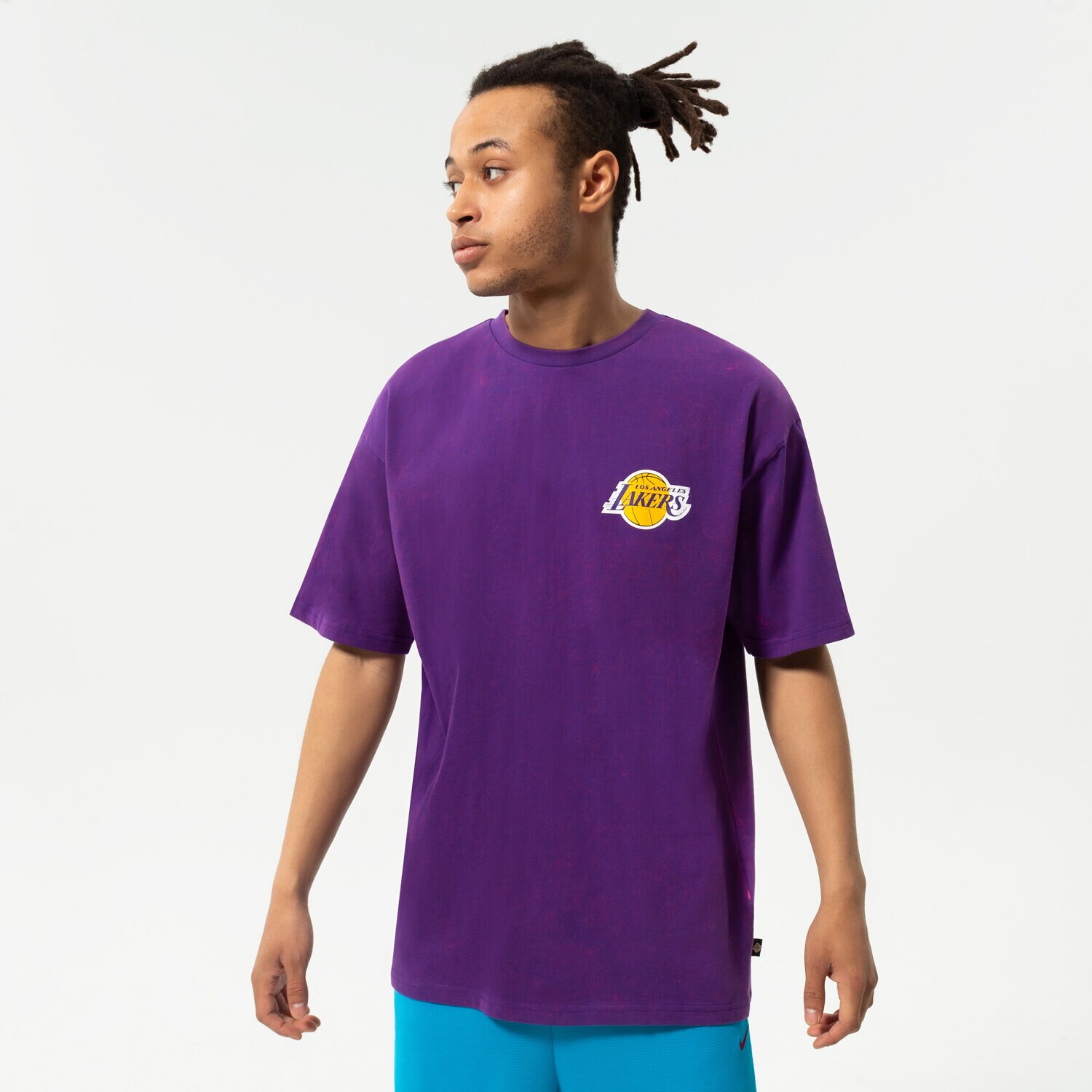 Bărbați tricou NEW ERA TRICOU WASHED PACK GRAPHIC OS LAKERS LOS ANGELES LAK 13083860 Violet