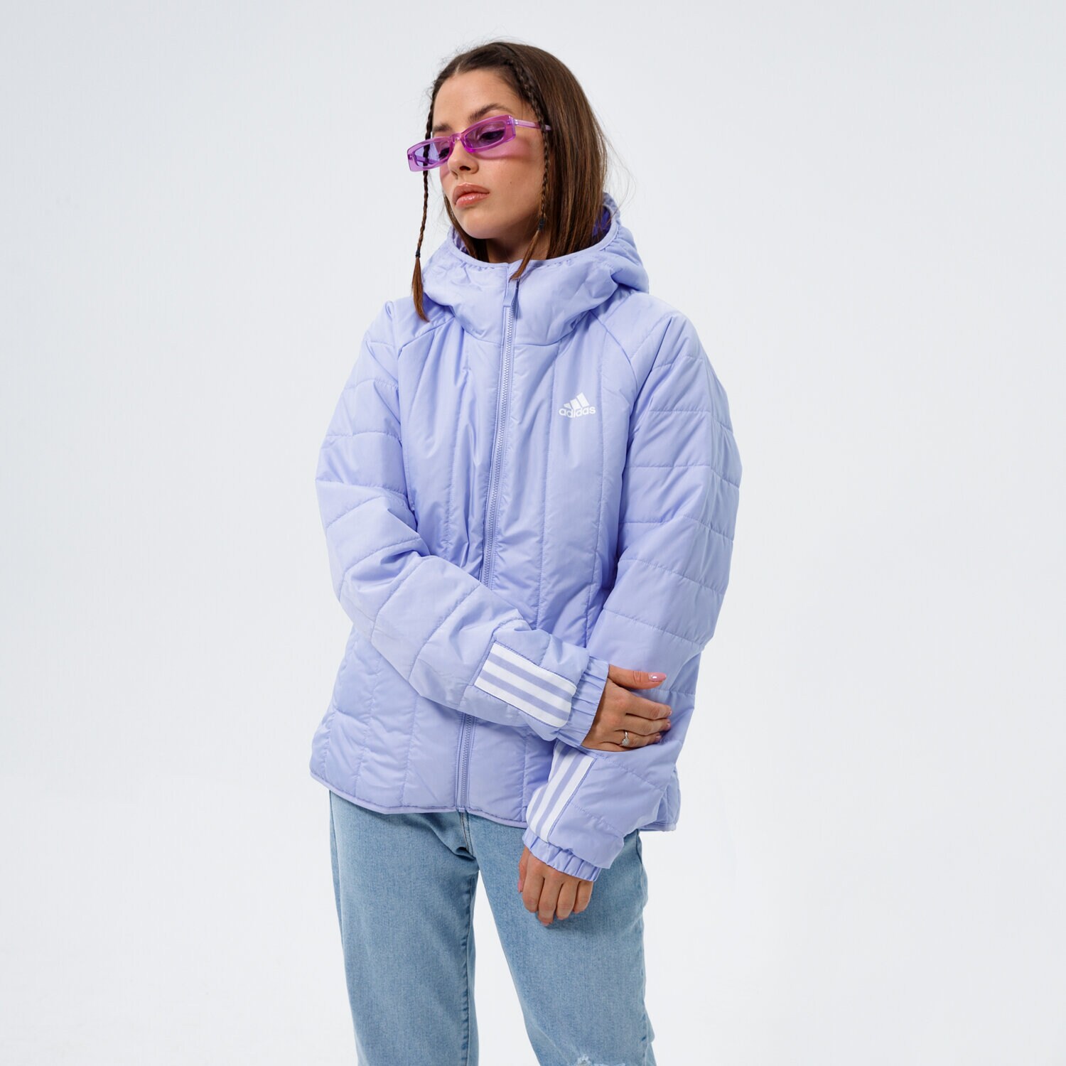 Femei geacă de iarnă ADIDAS JACHETĂ W ITAVIC L HO J GT1693 Albastru