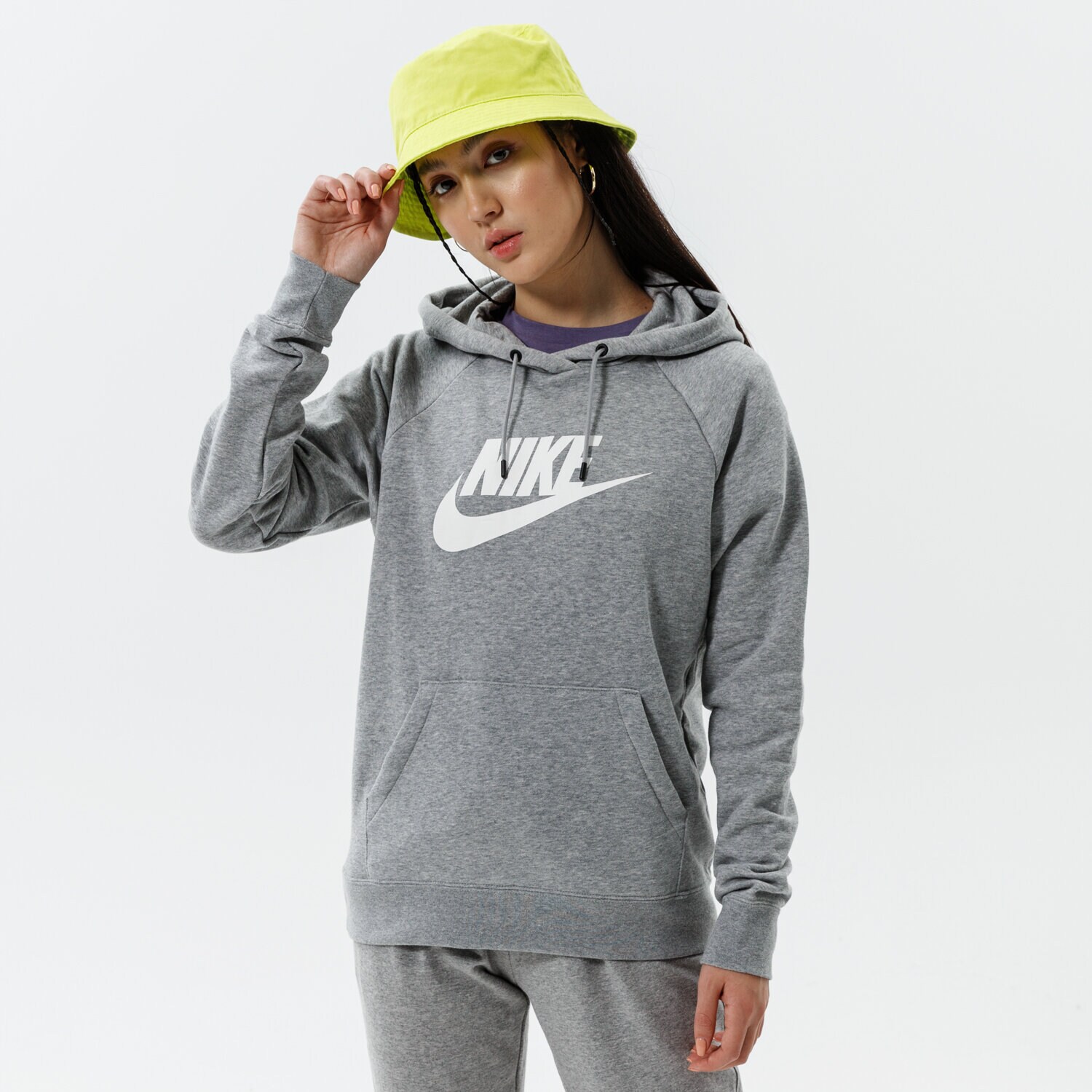 Femei bluză NIKE BLUZĂ CU GLUGĂ SPORTSWEAR ESSENTIAL BV4126-063 Gri