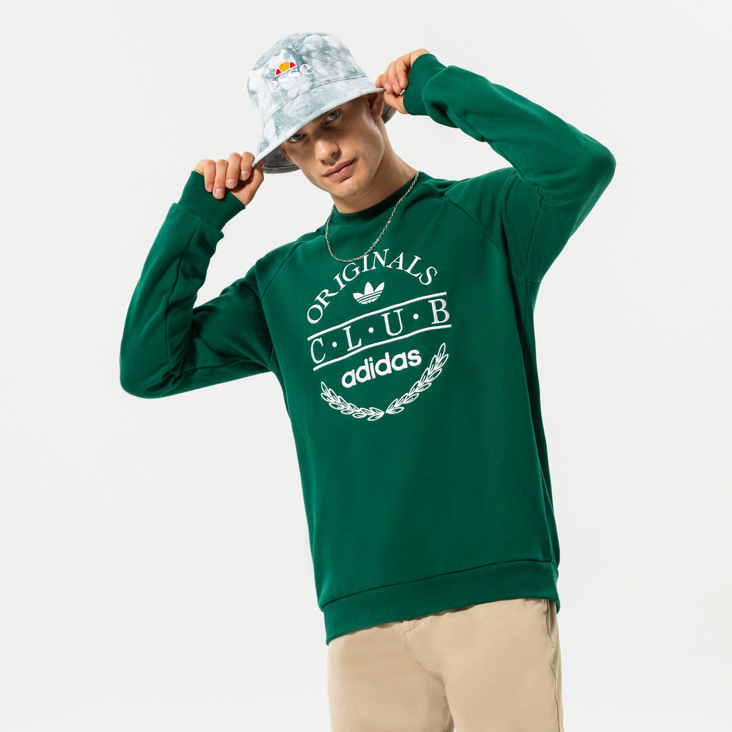 Bărbați bluză ADIDAS BLUZĂ CLUB SWEATER HR7895 Verde