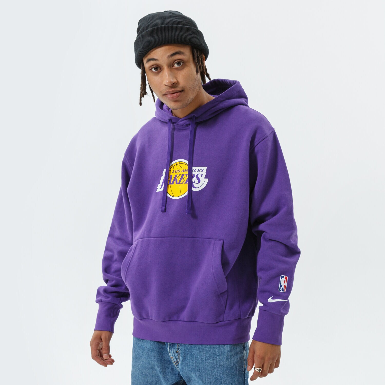 Bărbați bluză NIKE BLUZĂ CU GLUGĂ LAL M NK PO FLC ESSNTL NBA DB1835-504 Violet