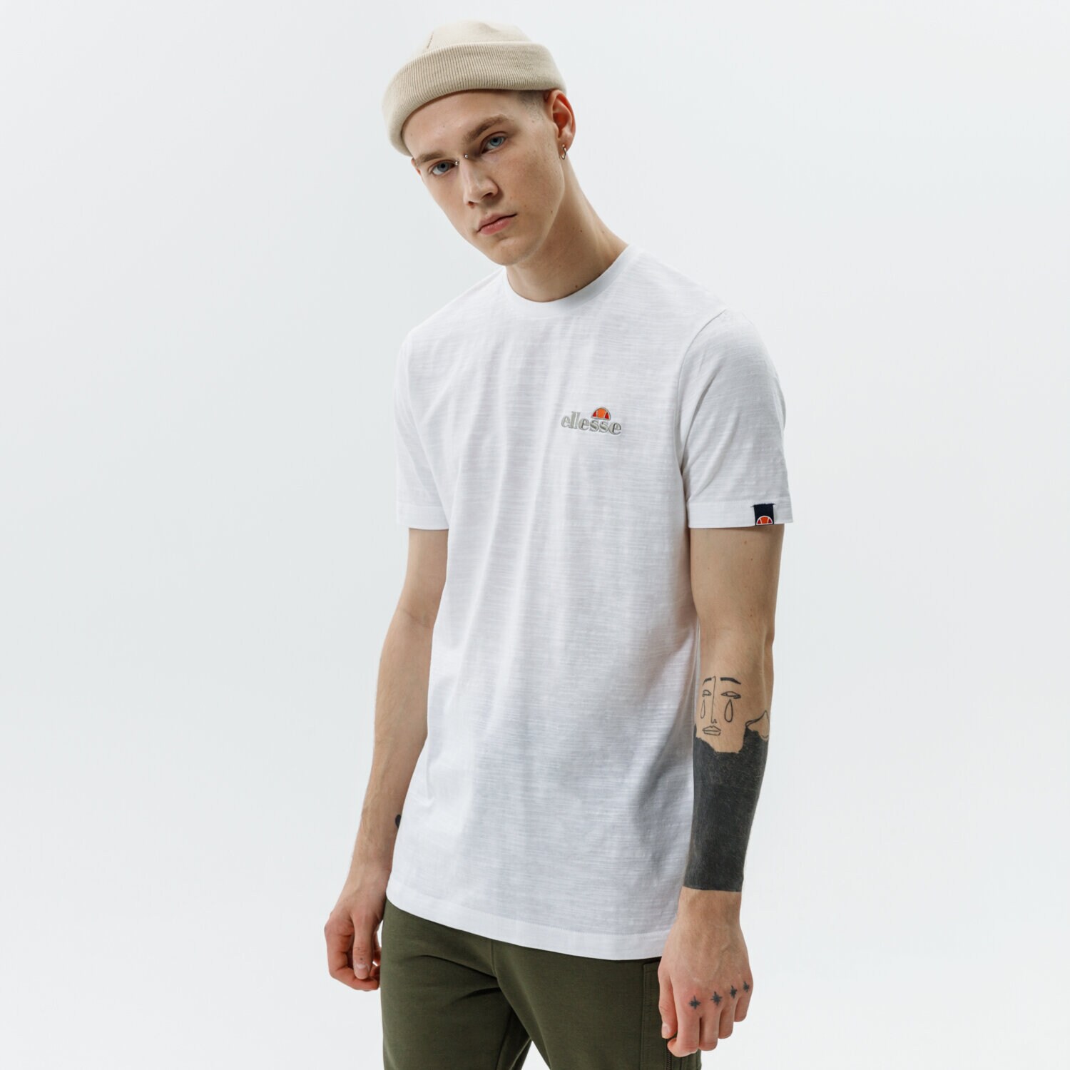 Bărbați tricou ELLESSE TRICOU MILLE TEE WHT SHJ11941908 Alb