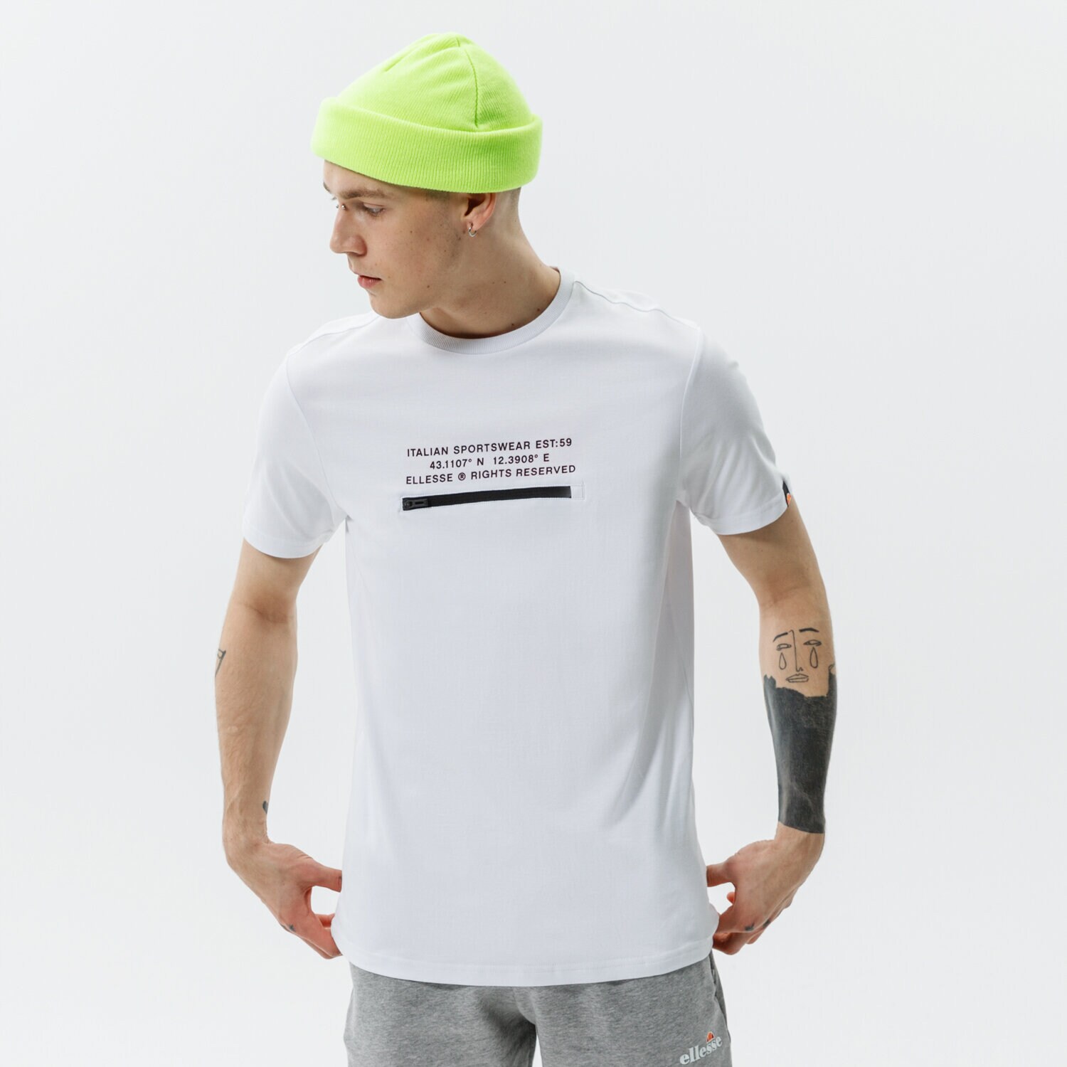 Bărbați tricou ELLESSE TRICOU PIEDMONT TEE WHT SHI11160908 Alb