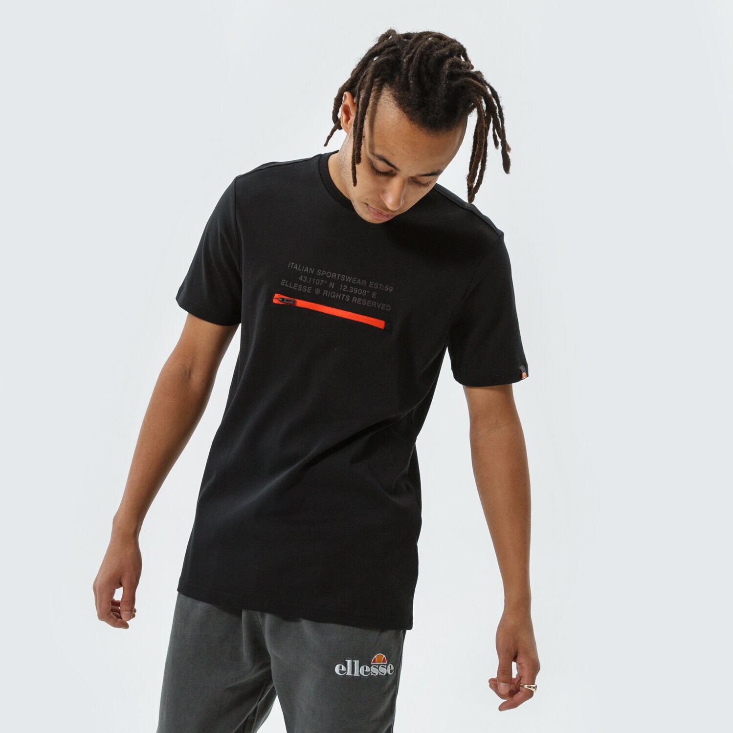 Bărbați tricou ELLESSE TRICOU PIEDMONT TEE BLK SHI11160011 Negru