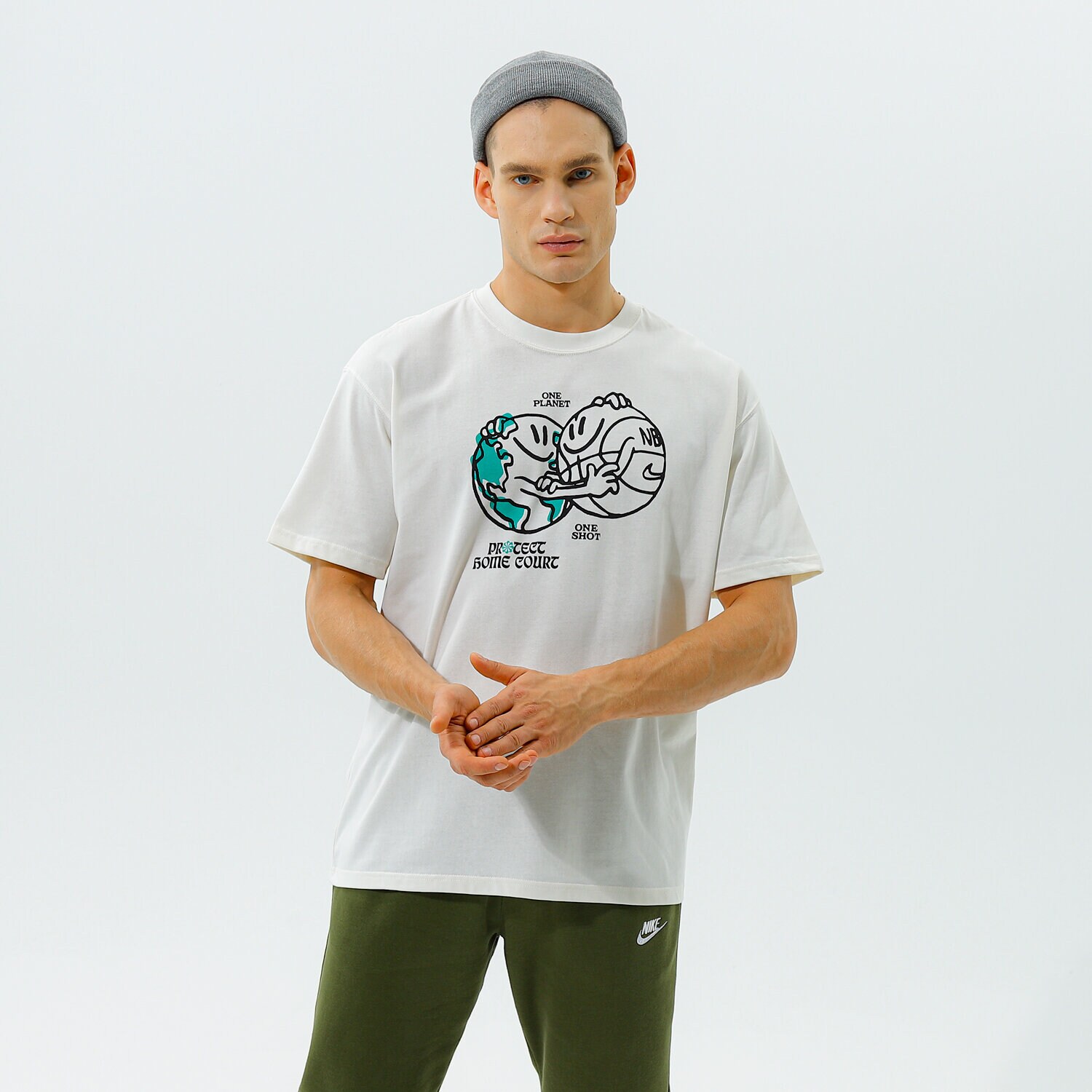Bărbați tricou NIKE TRICOU M NK CTS N31 M2Z SS 2 TEE NBA DM1317-901 Bej