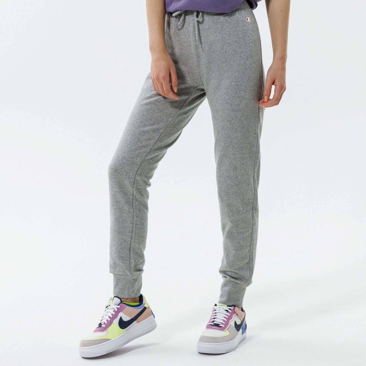 Femei pantaloni CHAMPION PANTALONI  RIB CUFF PANTS 111999EM006 Gri