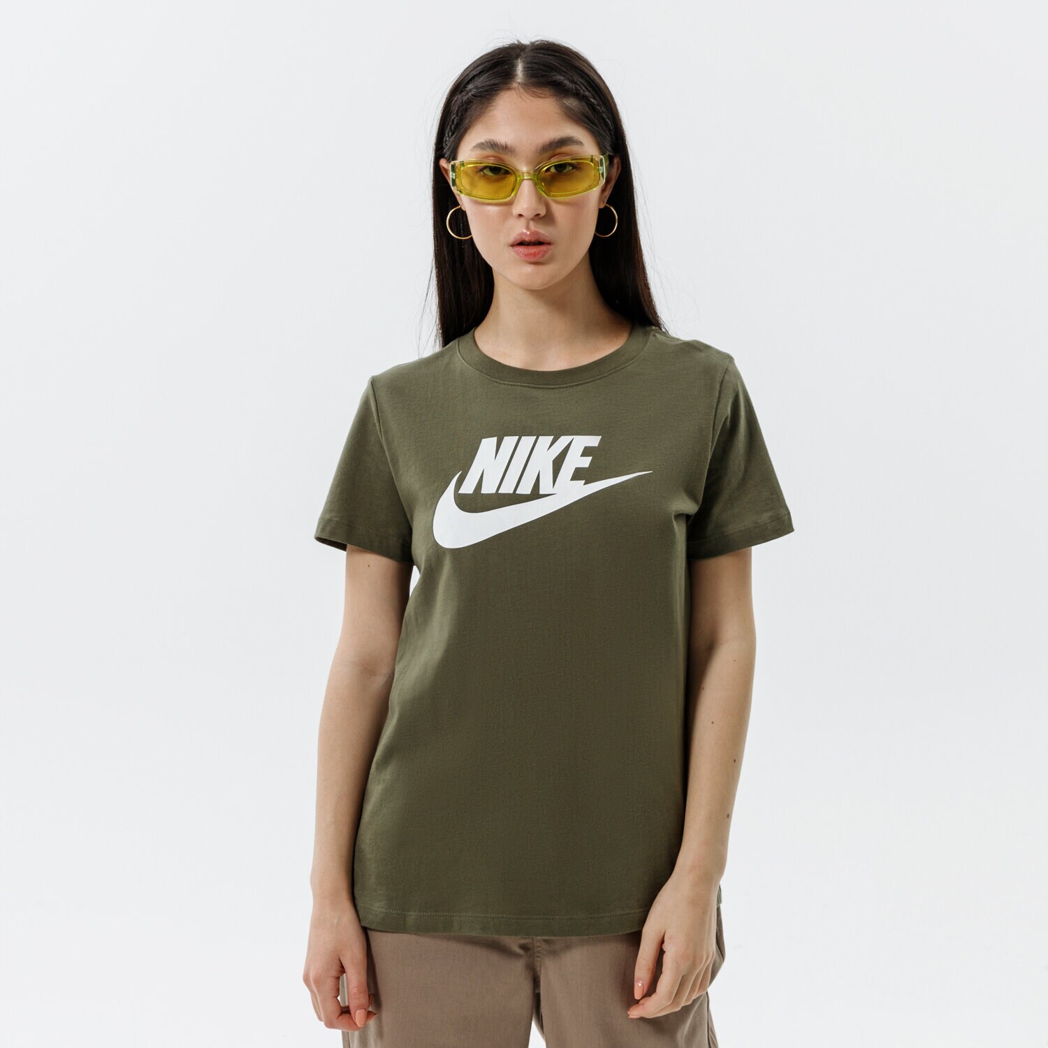 Femei tricou NIKE TRICOU SPORTSWEAR ESSENTIAL BV6169-223 Kaki