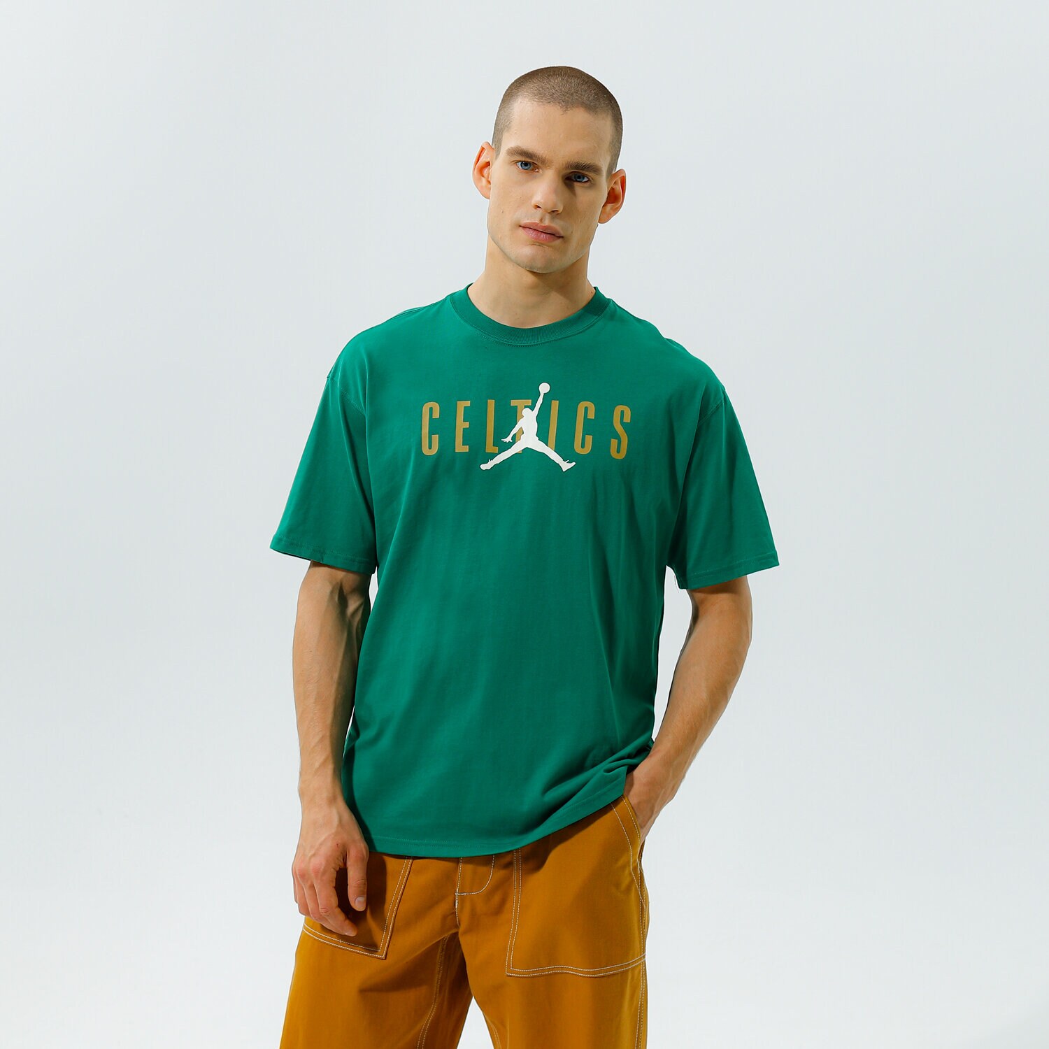 Bărbați tricou NIKE TRICOU BOS M NK CTS JDN STMT SS TEE NBA DA6504-312 Verde