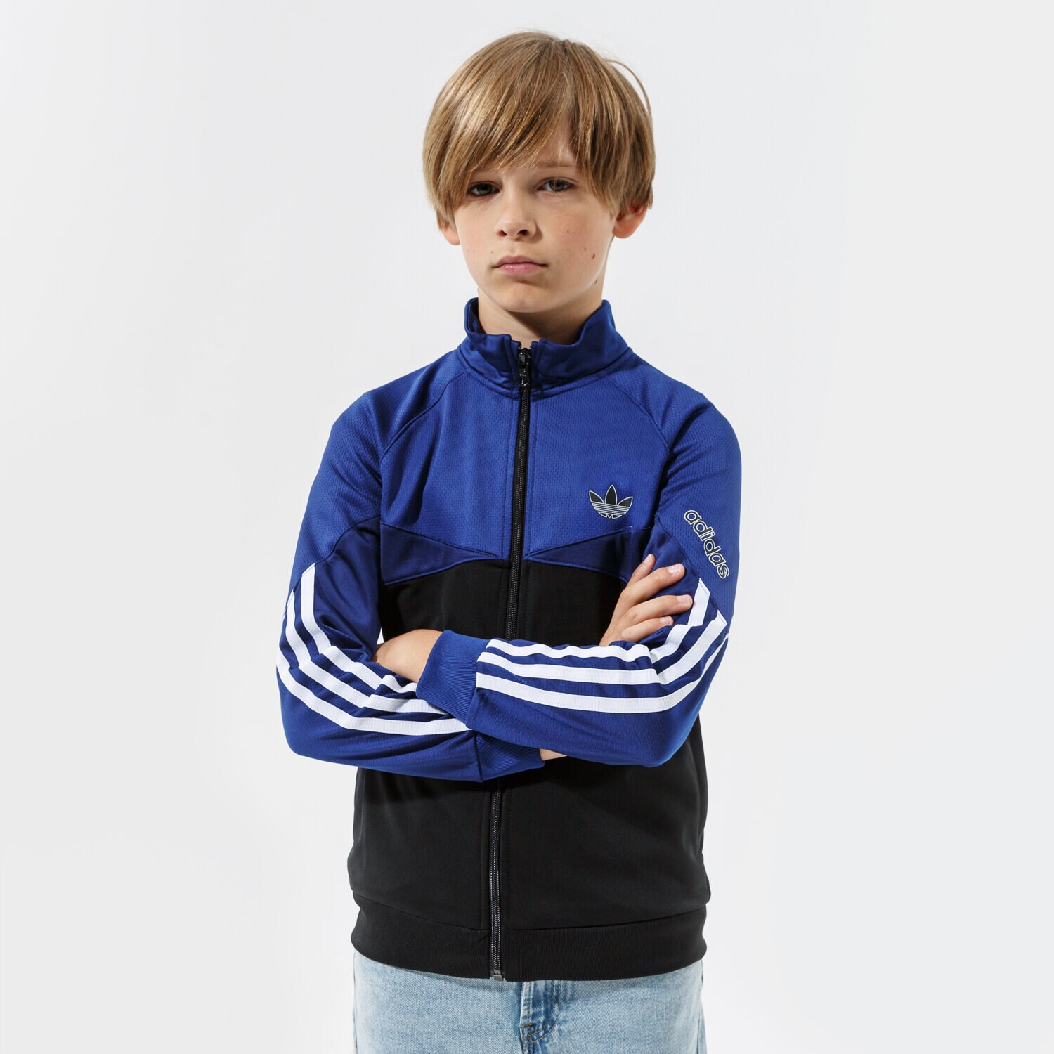 Copii bluză ADIDAS BLUZĂ TRACK TOP BOY H31216 Bleumarin